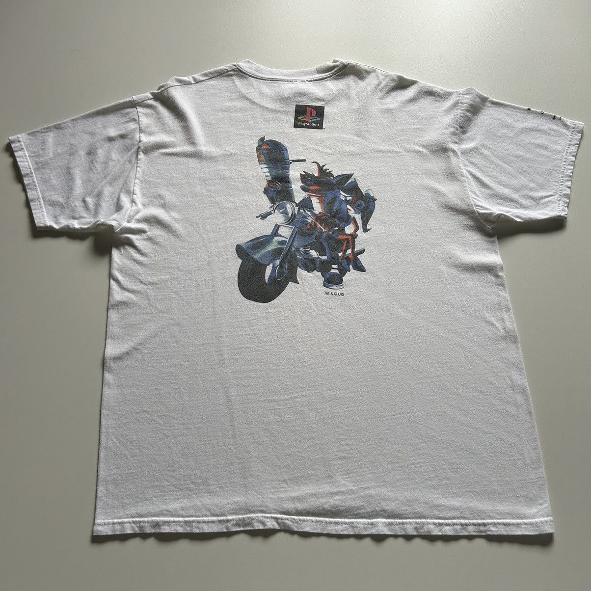 Playstation × Vintage Vintage 90s Crash Bandicoot Get Warped PlayStation T Shirt Size US XL / EU 56 / 4 - 1 Thumbnail