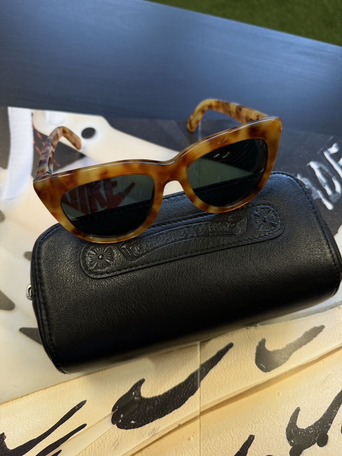Chrome Hearts Chrome Hearts “LunchF**CKs” Sunglasses W Case Size ONE SIZE - 3 Thumbnail