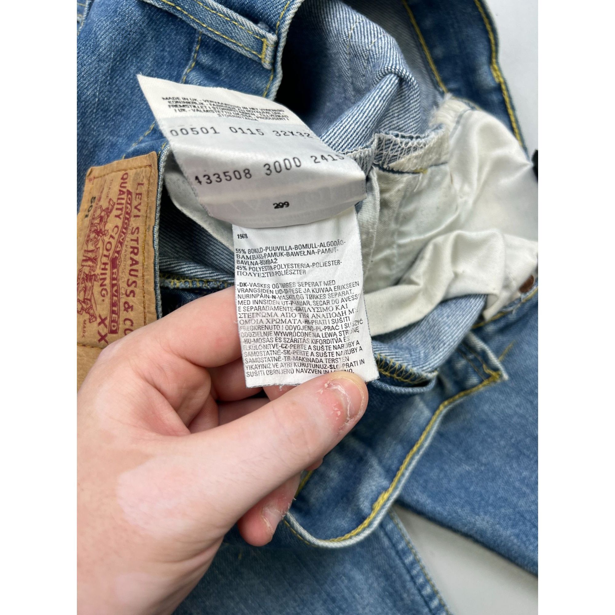 Levi's Levi’s 501 Made in UK Denim Jeans Pants (Y0904) Size US 32 / EU 48 - 10 Thumbnail