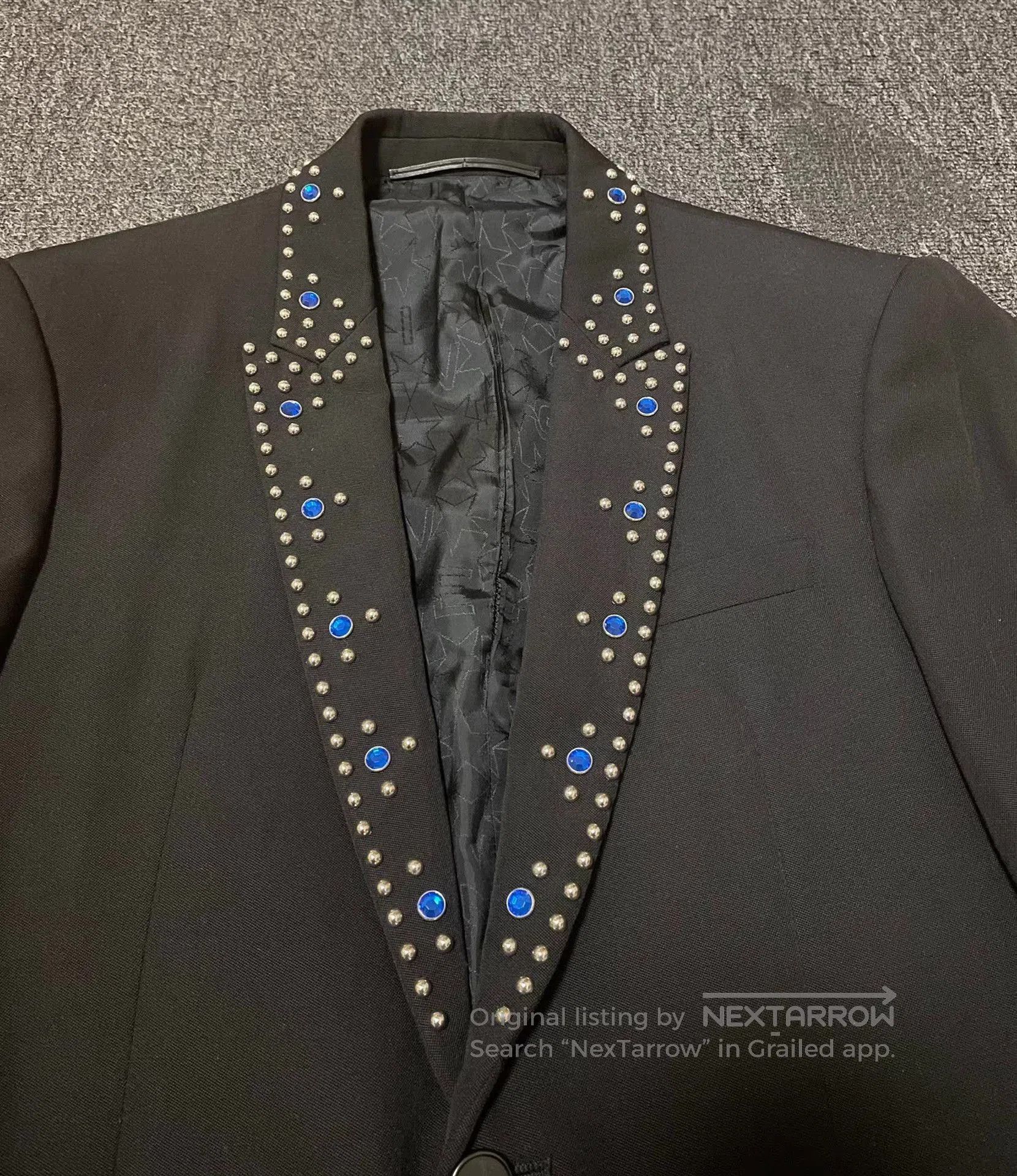 Givenchy Black Blazer with Beaded Collar Detail. Size US M / EU 48-50 / 2 - 3 Thumbnail