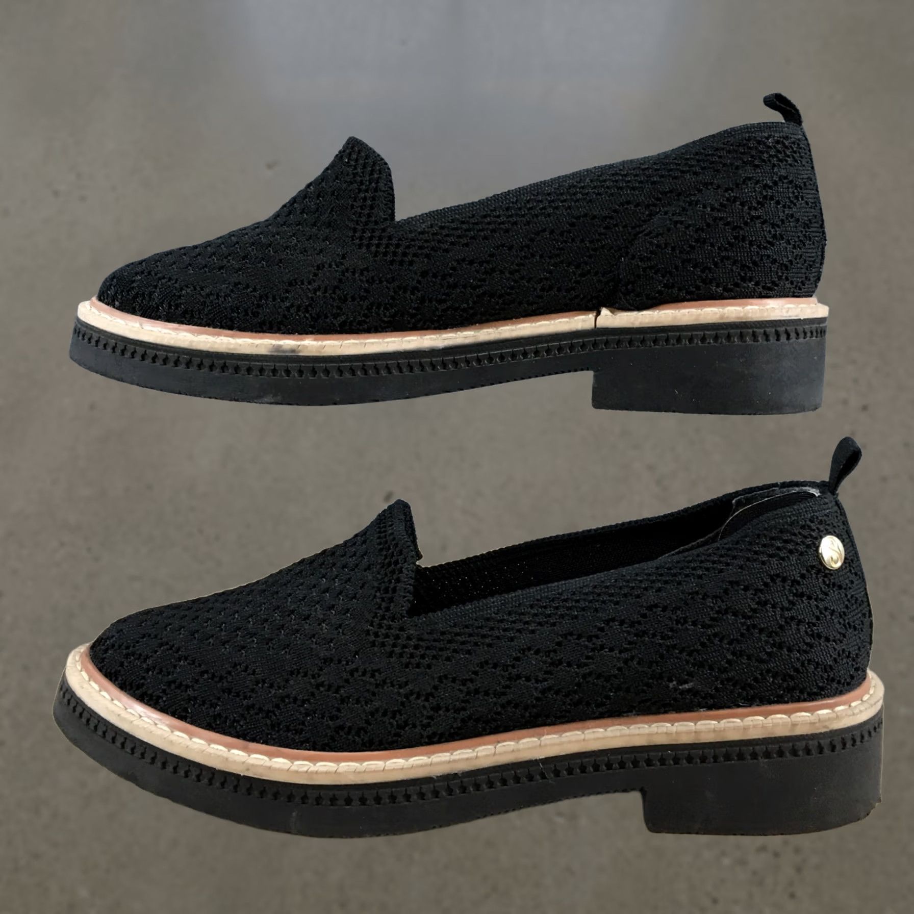 Vintage 8 Days Cklass Shoes Womens 6 Casual Loafers Comfort Black Fabric Slip On Low Top Size M / US 6-8 / IT 42-44 - 1 Thumbnail