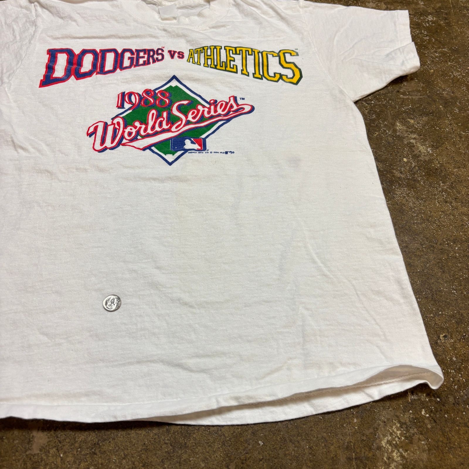 MLB × Vintage Vintage 1988 Dodgers vs Athletics World Series Shirt Men's M Size US M / EU 48-50 / 2 - 10 Thumbnail