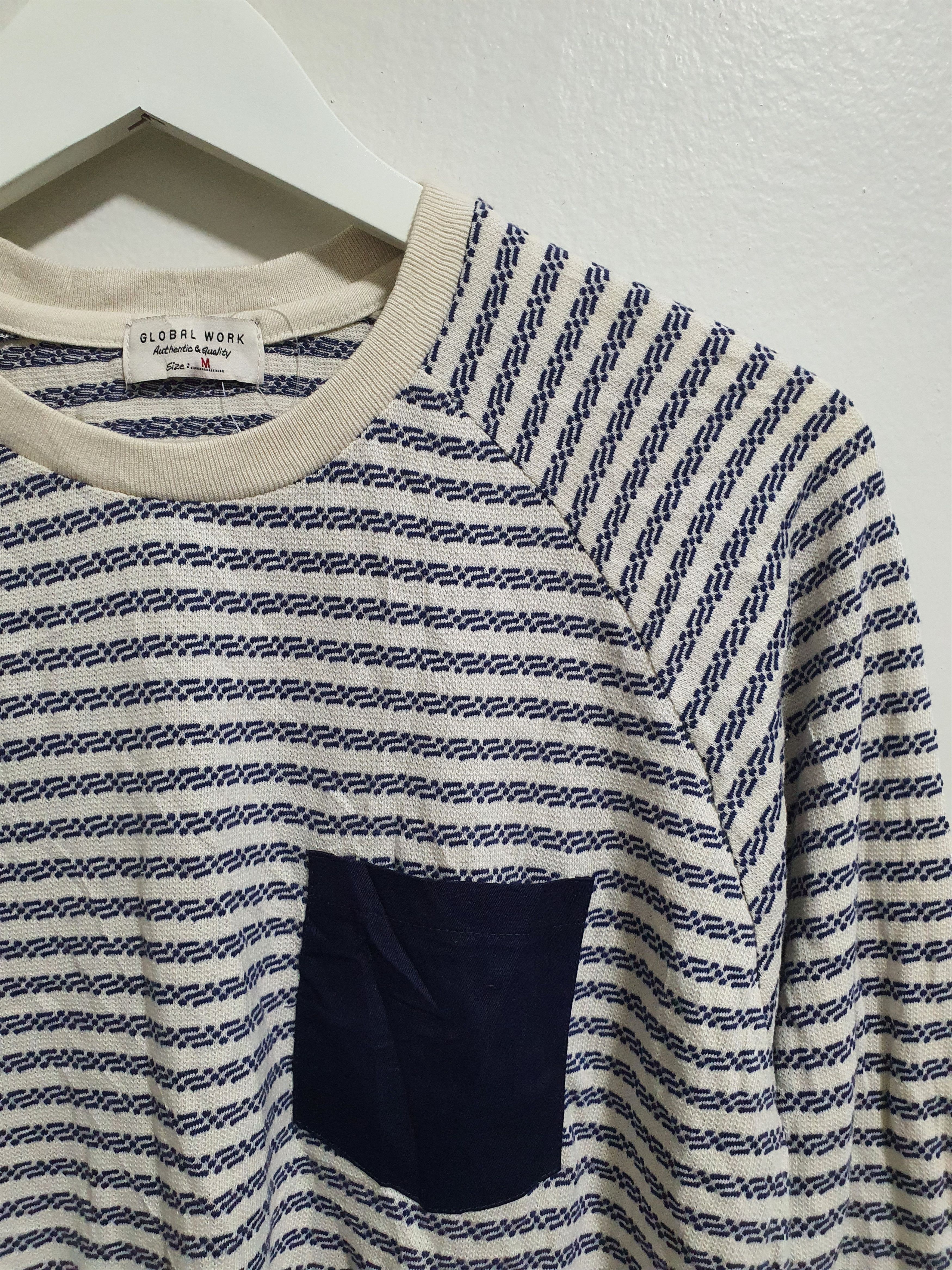 Global Work × Japanese Brand GLOBAL WORK 19.5/25 WITH TAG LONG SLEEVE SHIRT Size M / US 6-8 / IT 42-44 - 2 Thumbnail