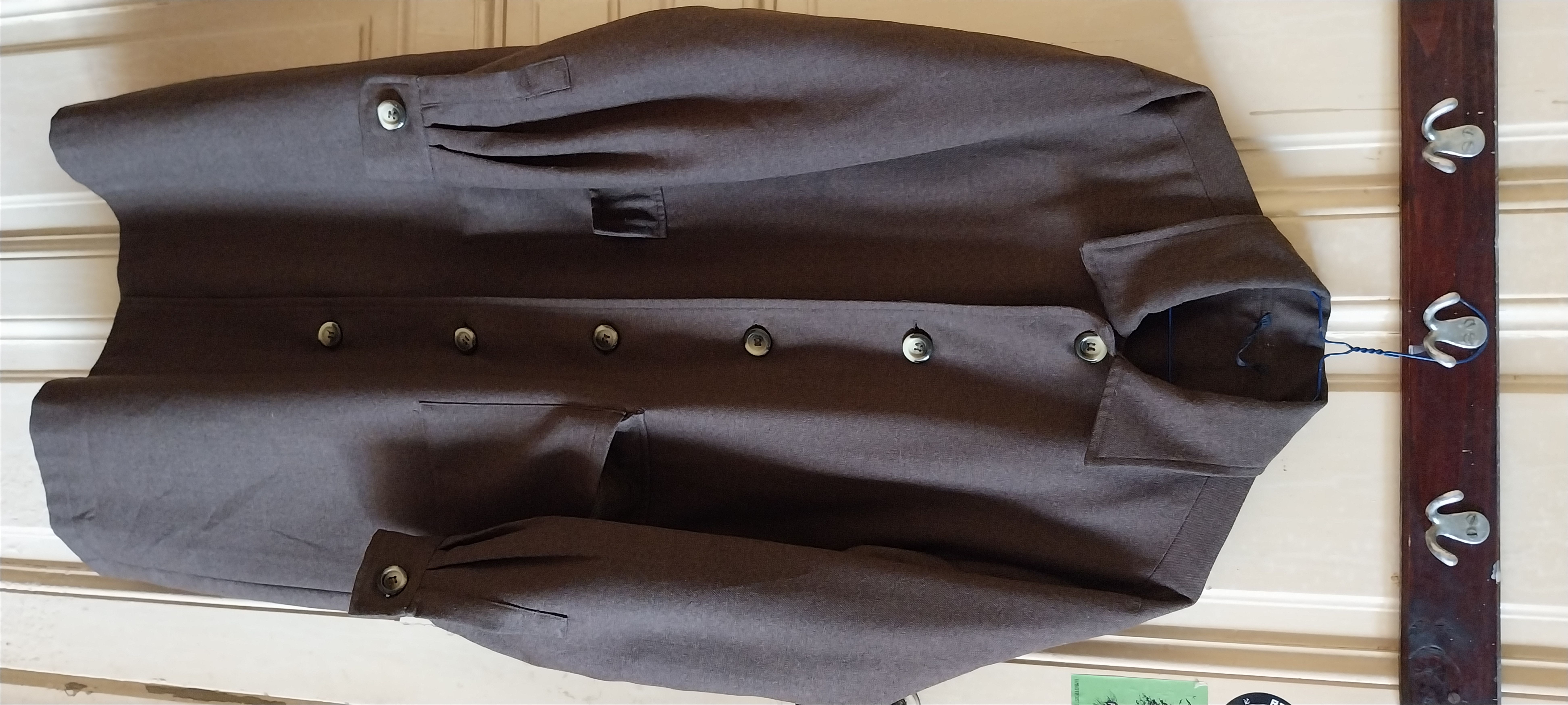 image of Athens x Its A Shirt Rich Gravy Long Wool Coat in Brown, Men's (Size Large)