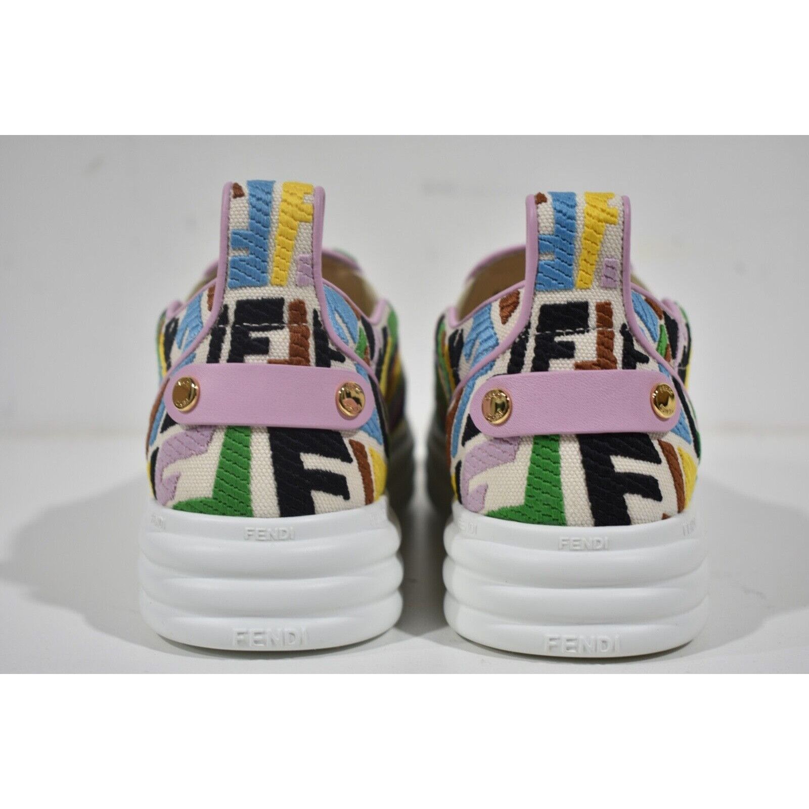Fendi Vertigo FF Logo Platform Low Top Trainer Slip On Sneaker 36 Size US 6 / IT 36 - 11 Thumbnail