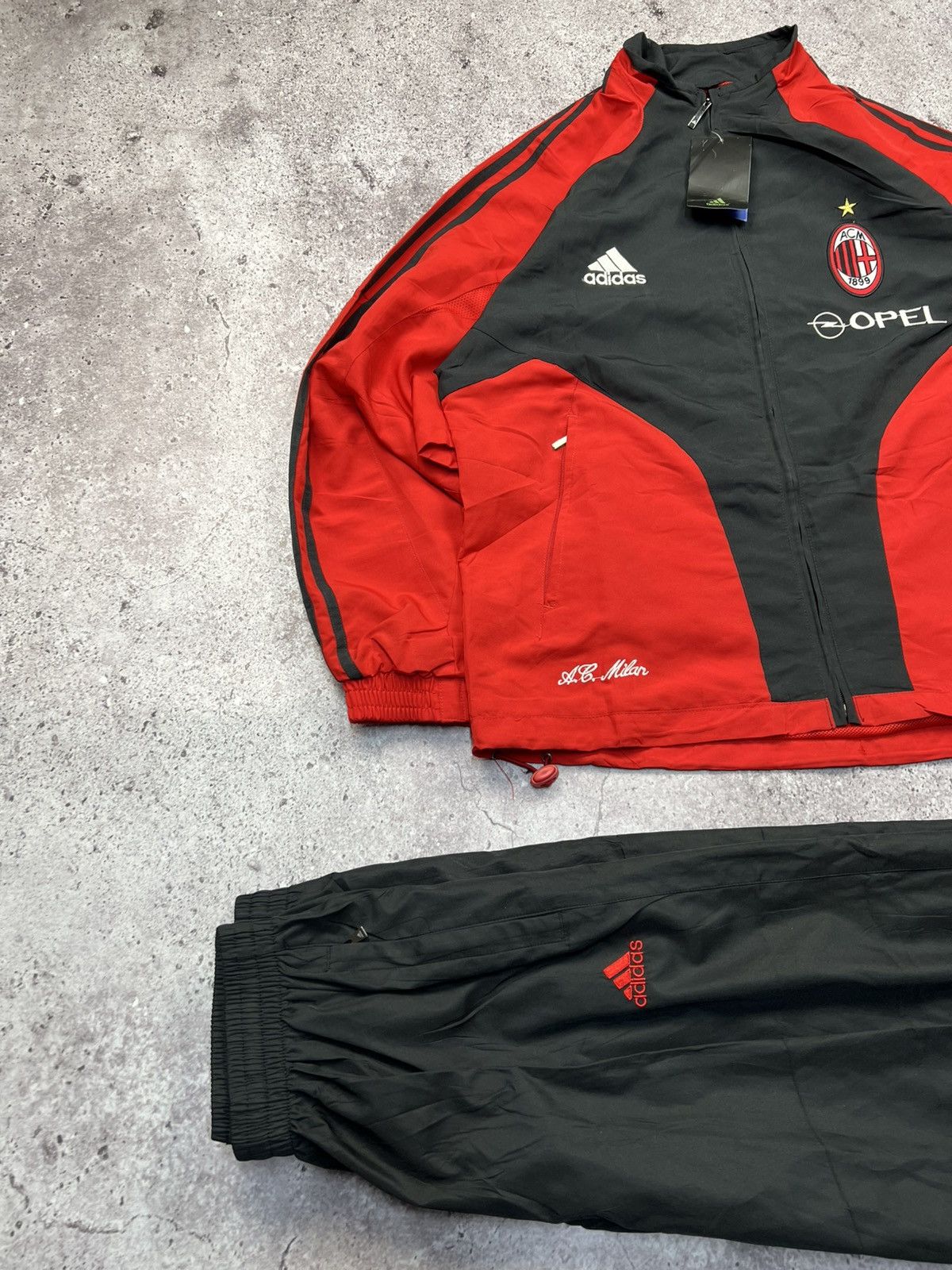 Adidas Adidas 2006 AC Milan Blokecore Tracksuit Jacket Pants Size US M / EU 48-50 / 2 - 4 Thumbnail