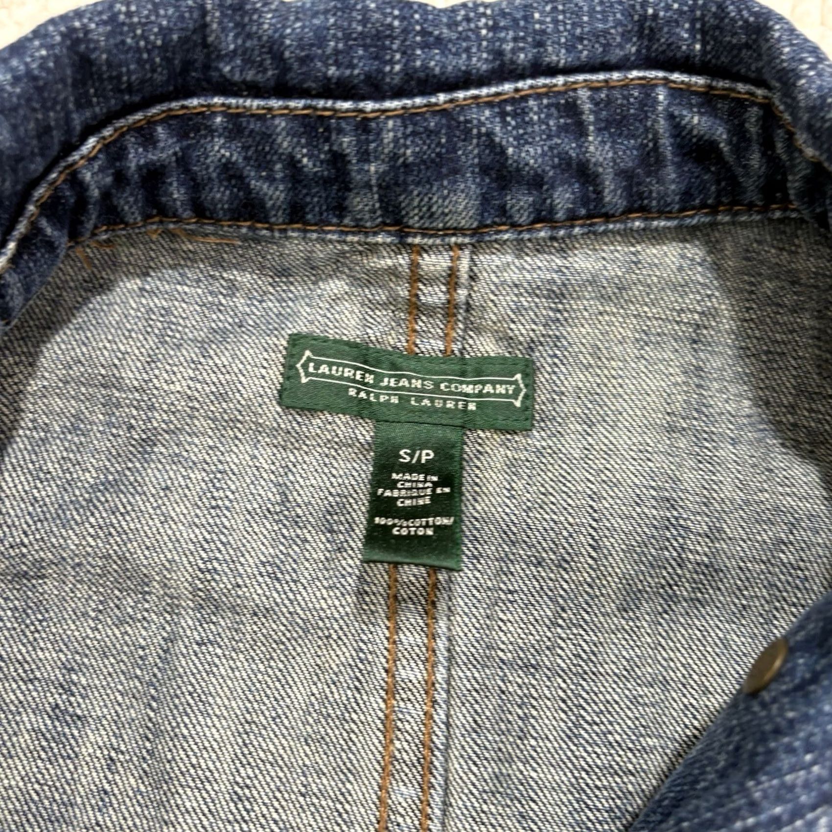 Ralph Lauren Ralph Lauren Jeans Co. Chore Denim Jacket S Jean Utility Pockets Elbow Patch Women Size 28" / US 6 / IT 42 - 2 Thumbnail