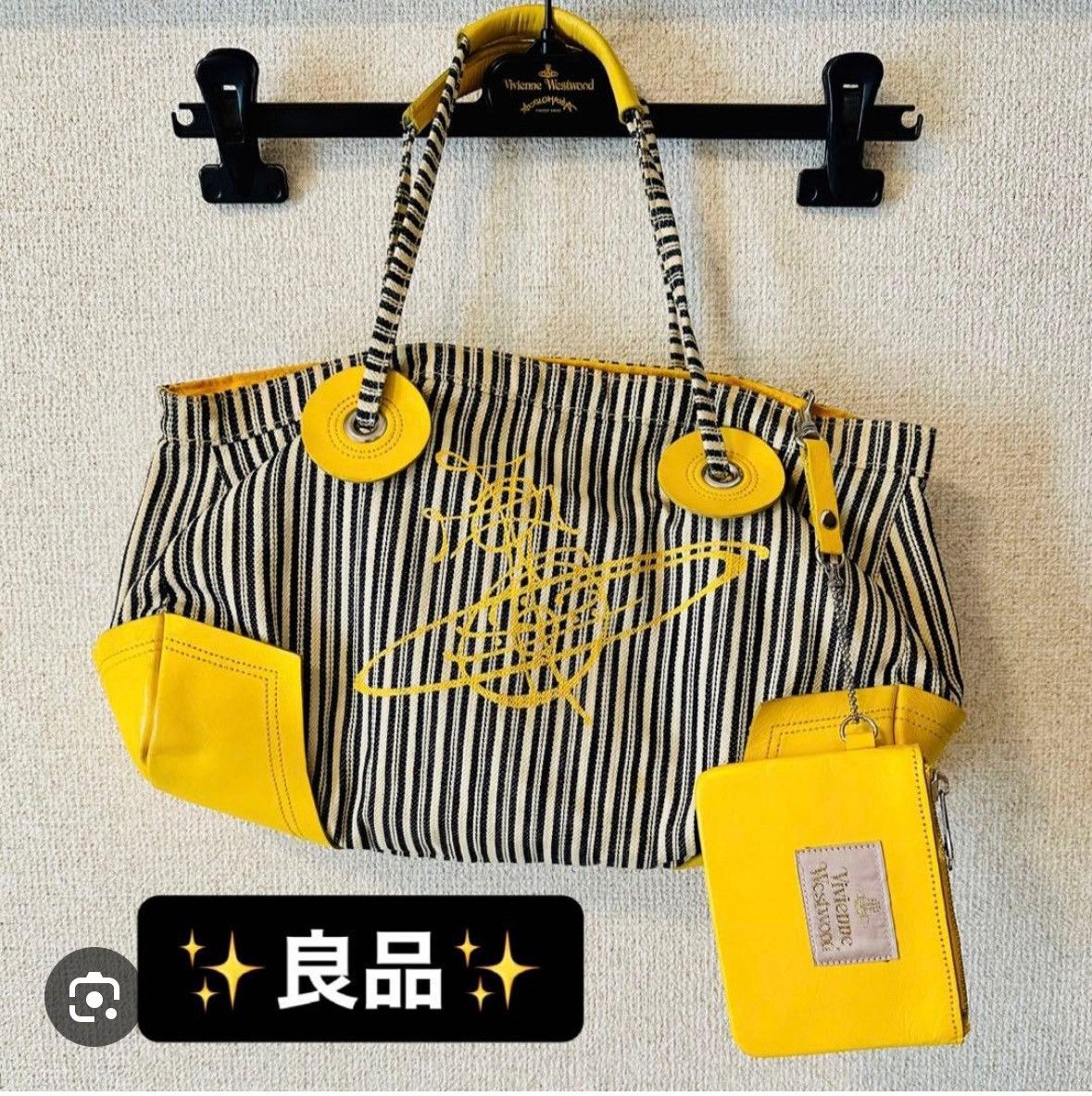 Vivienne Westwood Monogram Orb Logo Vivienne Westwood Leather Canvas Bag Size ONE SIZE - 11 Thumbnail