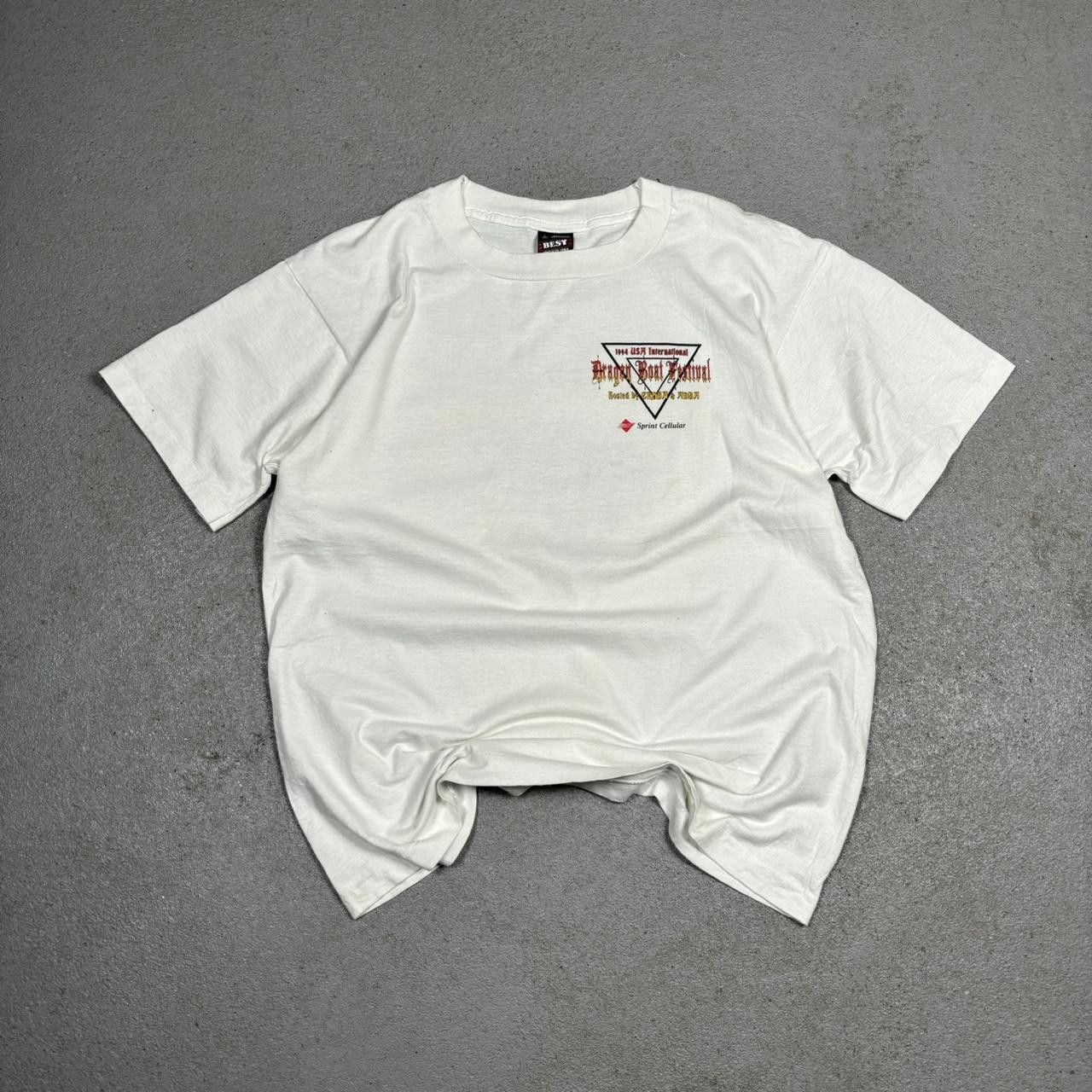 Fruit Of The Loom × Japanese Brand × Vintage Vintage y2k 90s affliction drip boxy dragon t-shirt Size US L / EU 52-54 / 3 - 1 Thumbnail