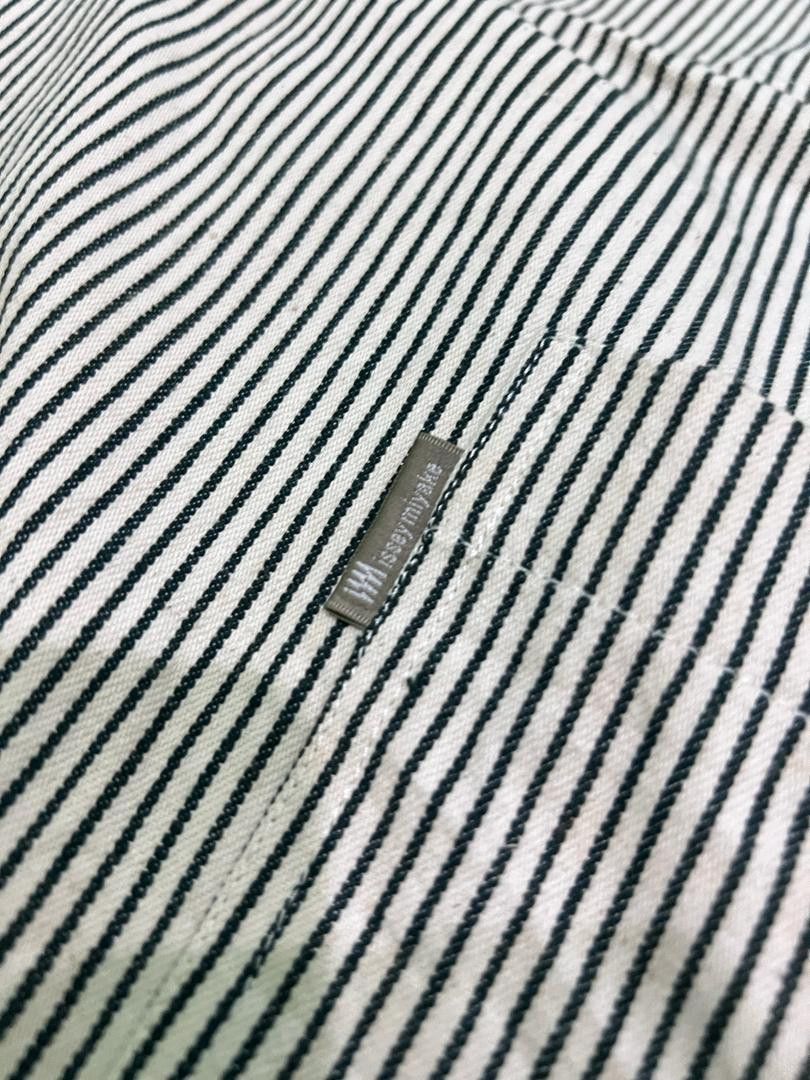 Issey Miyake Vintage 90’s Issey Miyake Hickory Denim Apron Pants Size ONE SIZE - 2 Thumbnail