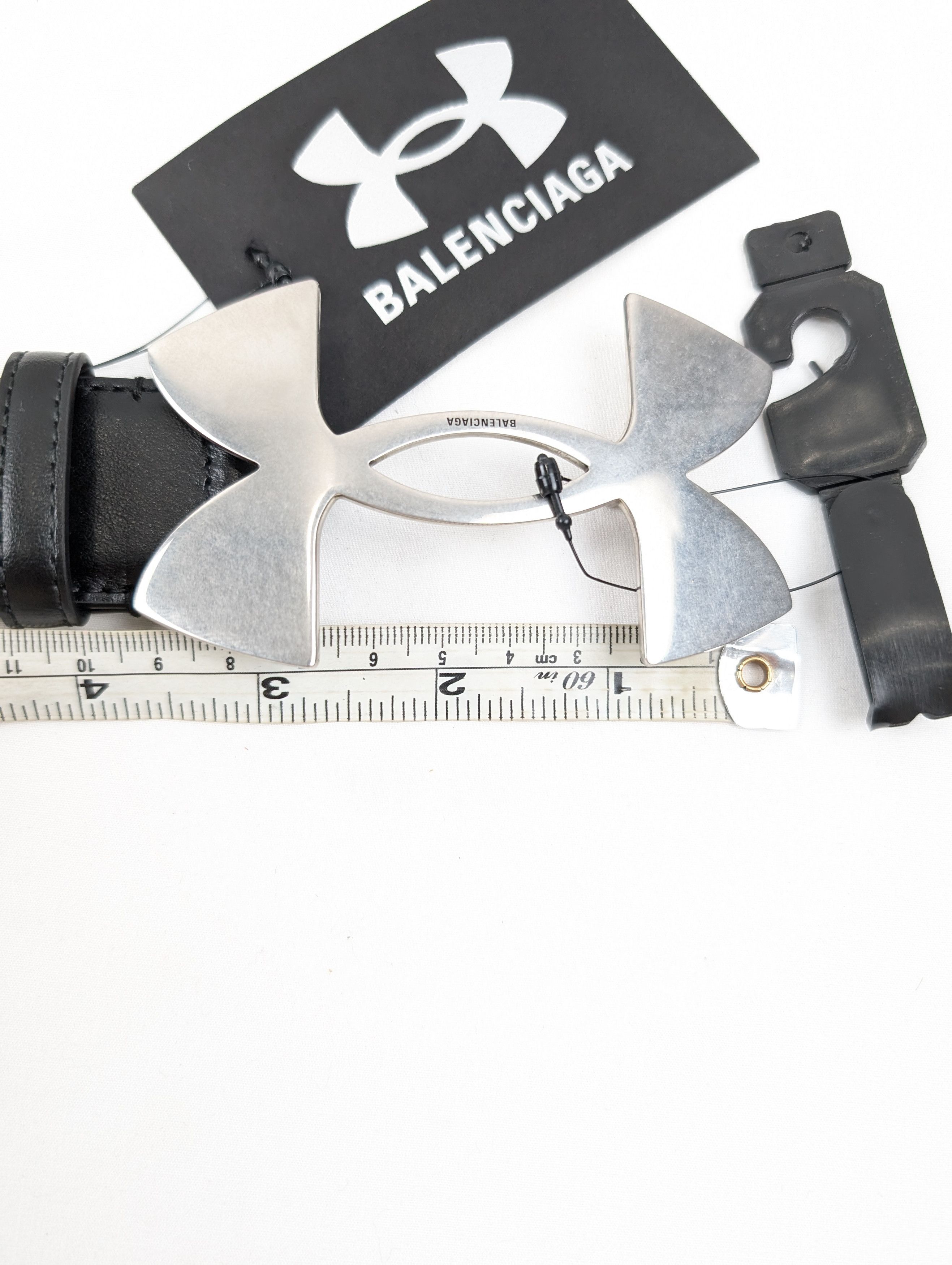 Balenciaga × Under Armour o1rshd1 Size: 100 CM / Calf Plutone Belt in Black Size 40 - 13 Thumbnail