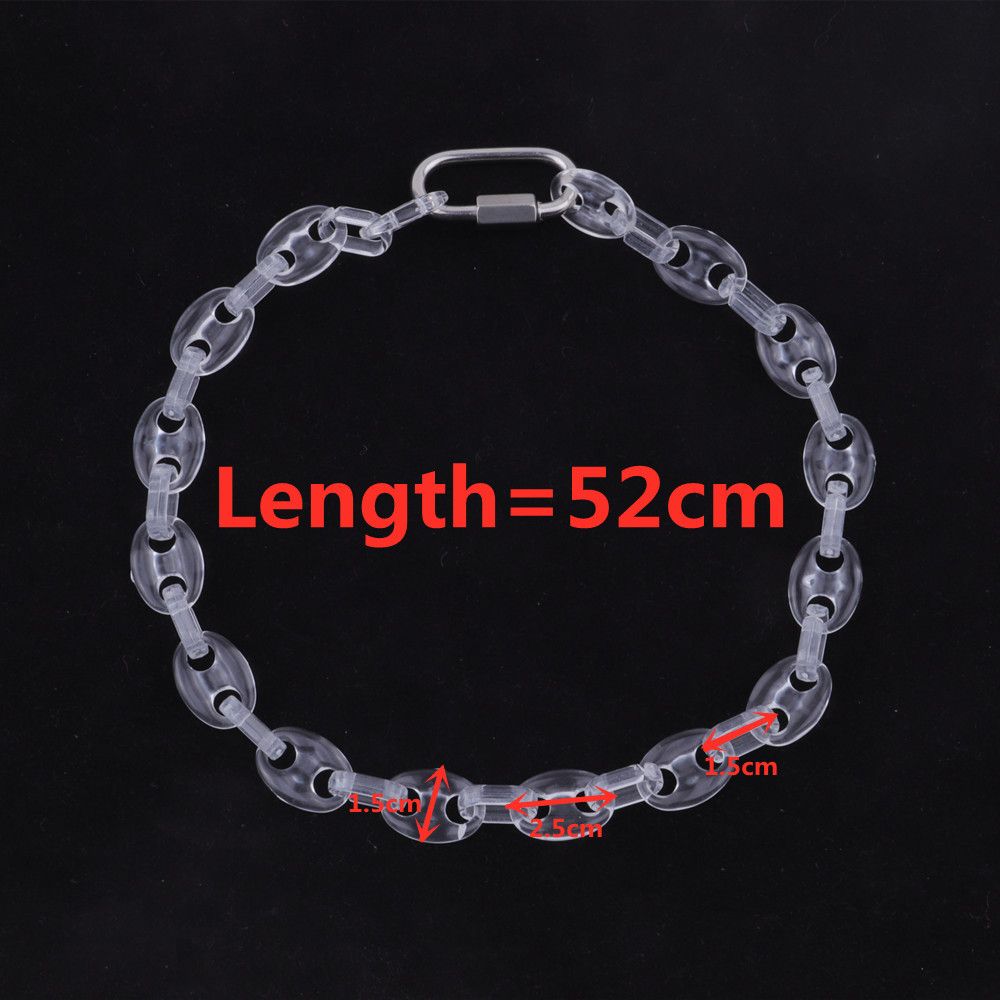 Jewelry New Transparent Acrylic Chain Necklace Size ONE SIZE - 5 Thumbnail