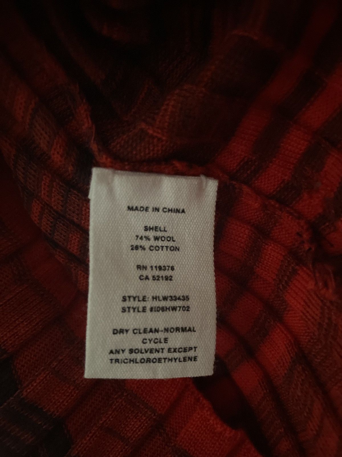 Helmut Lang HELMUT LANG RED/BLACK VNECK KNIT Size XS / US 0-2 / IT 36-38 - 5 Thumbnail