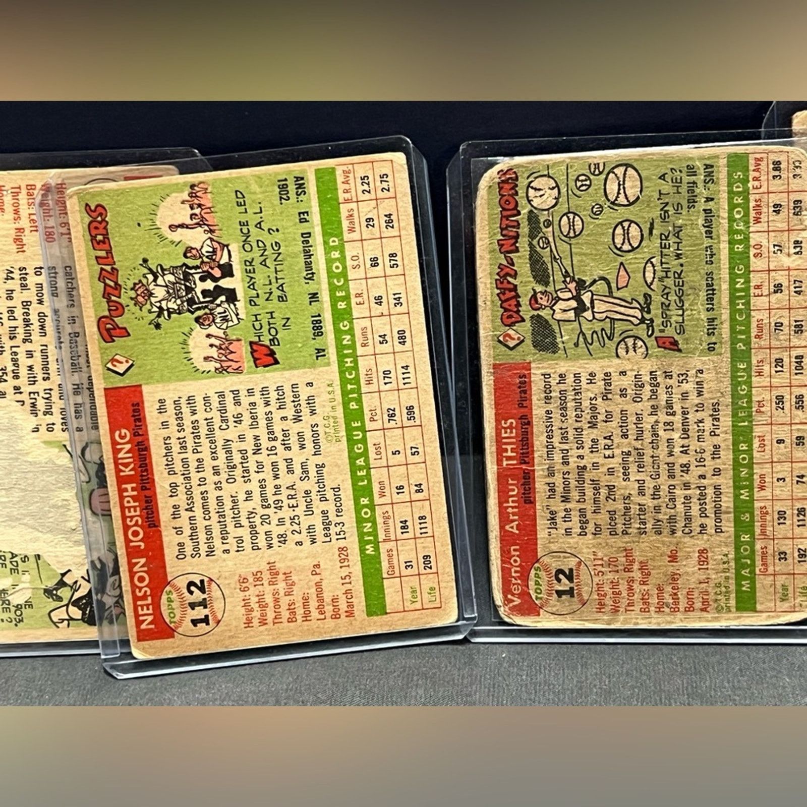 Other 1955 Topps Baseball Card Lot 5 COUNT Size ONE SIZE - 7 Thumbnail