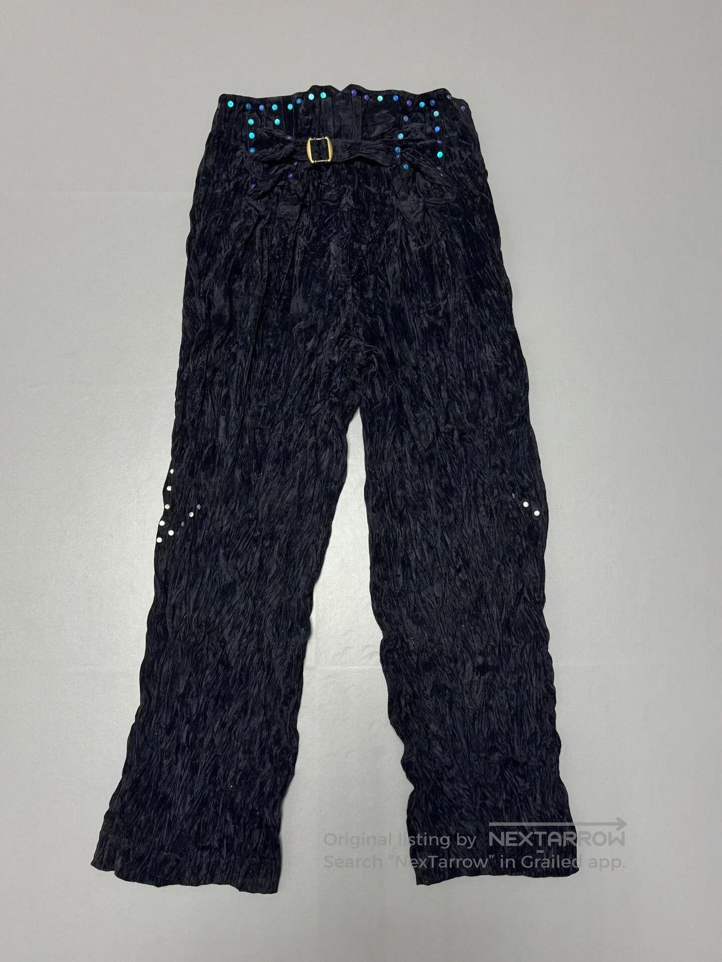 Issey Miyake Issey Miyake 1980s Sample Velvet Pearl Pants. Size 31" - 1 Thumbnail