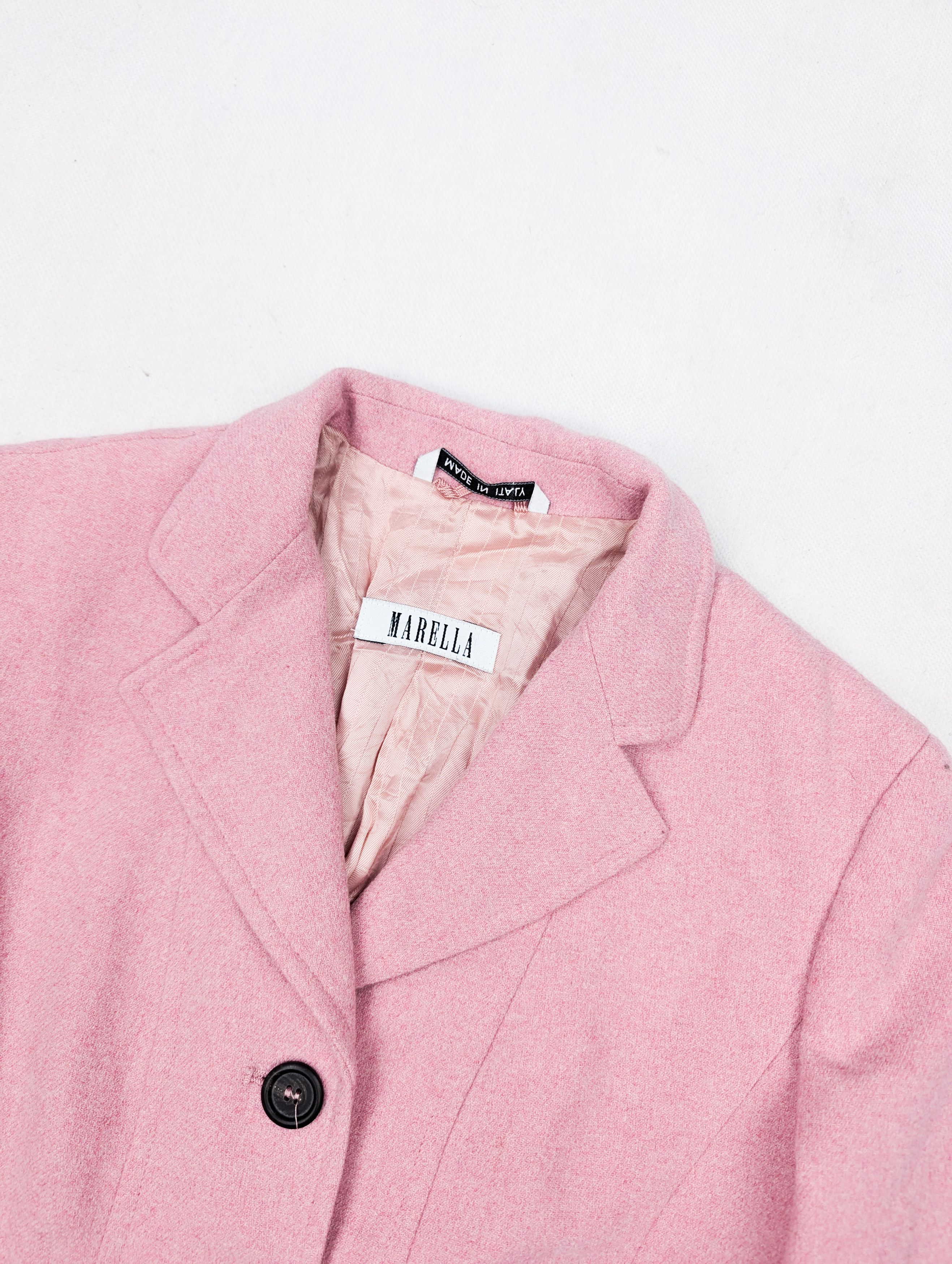 Marella Marella wool pink blazer jacket Size S / US 4 / IT 40 - 3 Thumbnail
