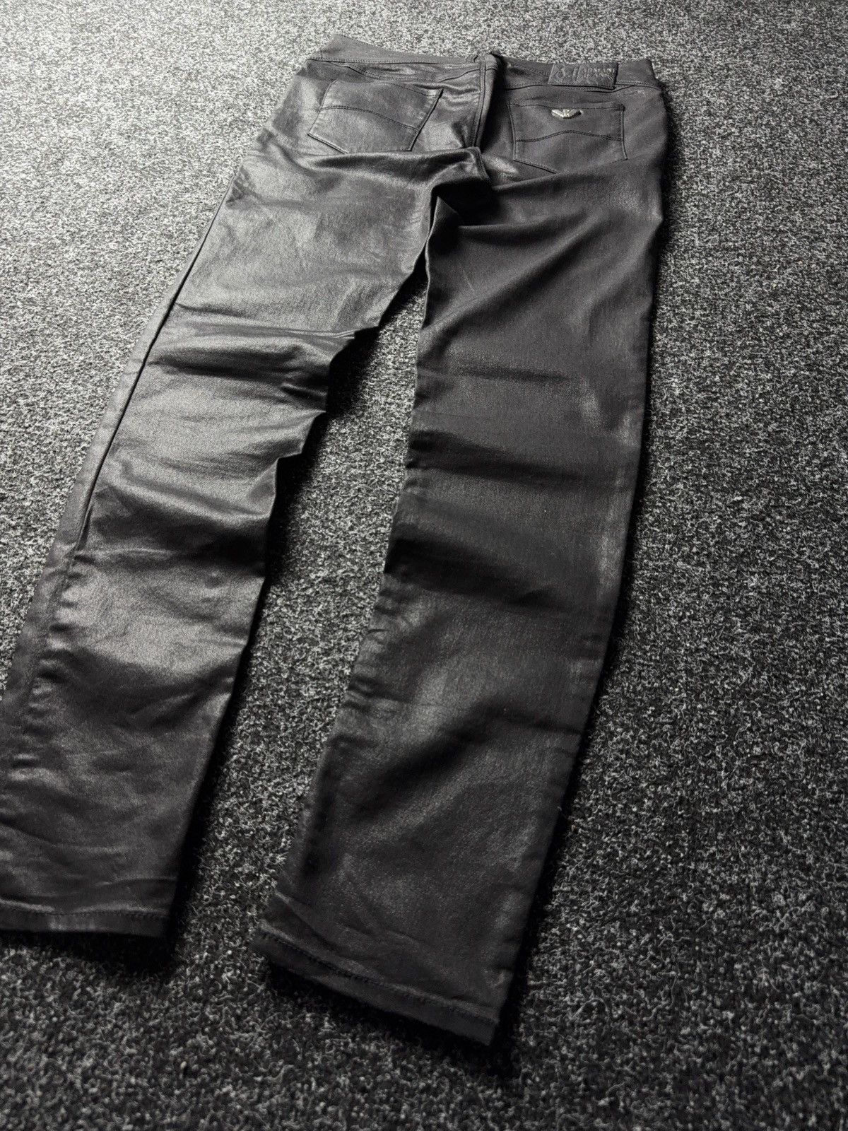 Armani Vintage 00s Luxury Designer Armani Jeans Tessuto skiny pants Size 30" / US 8 / IT 44 - 13 Thumbnail