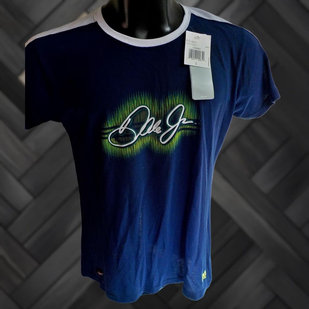 Adidas ADIDAS DALE JR. Signature Short Sleeve T Shirt Navy Green White SZ LARGE NWT Size L / US 10 / IT 46 - 1 Thumbnail