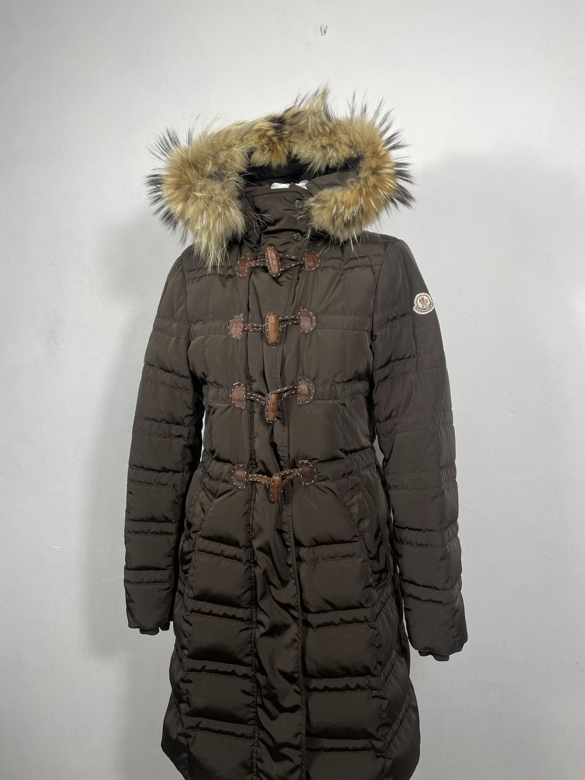 Designer × Moncler Moncler Brown Puffer Hoodie Down Jakcet Coat Luxury Designer Size M / US 6-8 / IT 42-44 - 2 Thumbnail