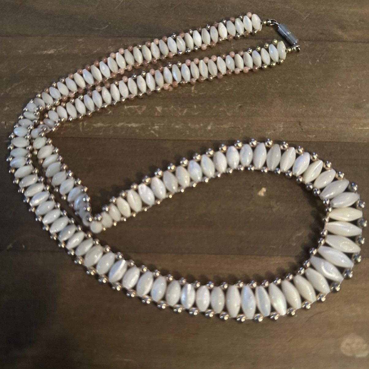 Vintage Vintage mother of pearl ladder chain necklace Size ONE SIZE - 2 Thumbnail