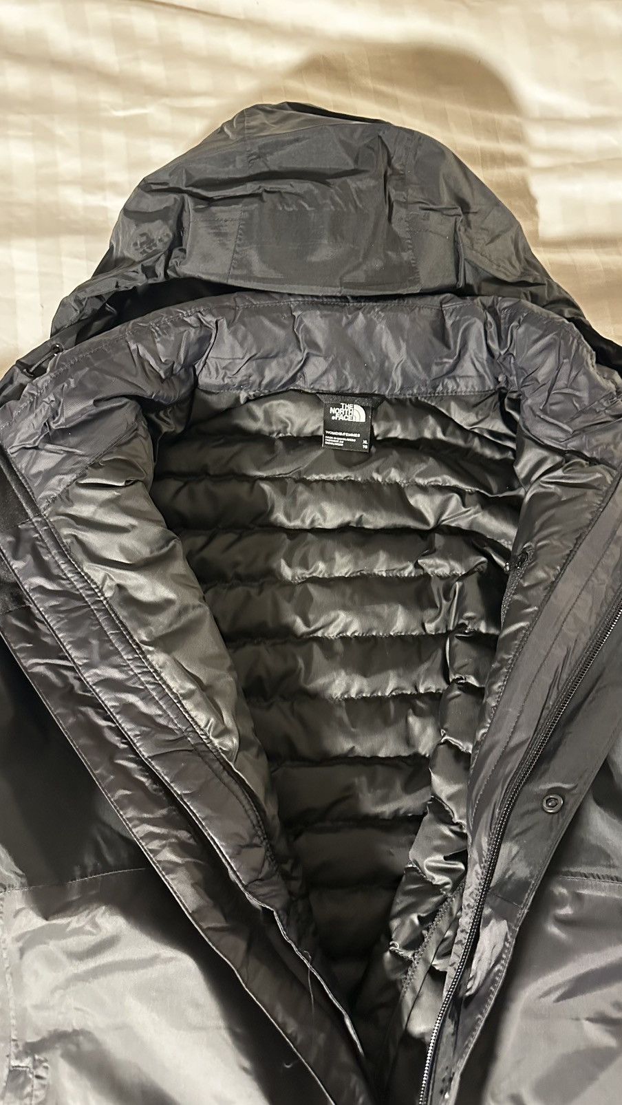 The North Face TNF 3-in-1 DryVent Triclimate Down Jacket Black XL NWT Size XL / US 12-14 / IT 48-50 - 7 Thumbnail