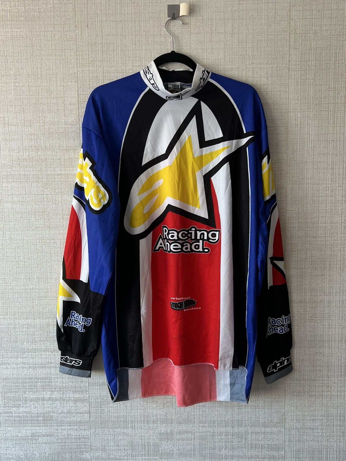 Vintage 90s Alpinestars Racing Ahead Motocross Shirt Jersey