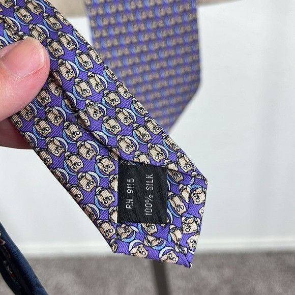 Bloomingdale's Bloomingdales Hooting Owl Owls Silk Tie The Men's Store Size ONE SIZE - 4 Thumbnail