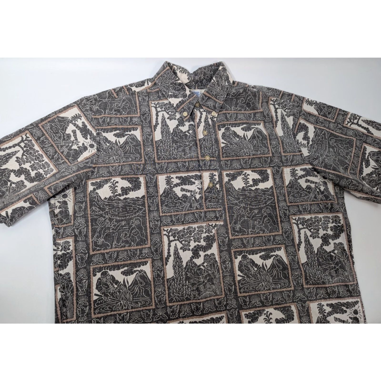Reyn Spooner VTG Reyn Spooner Hawaiian Shirt Men’s L Surf Wave Print Aloha Dietrich Varez United States USA Shirt/L) Size US L / EU 52-54 / 3 - 2 Thumbnail