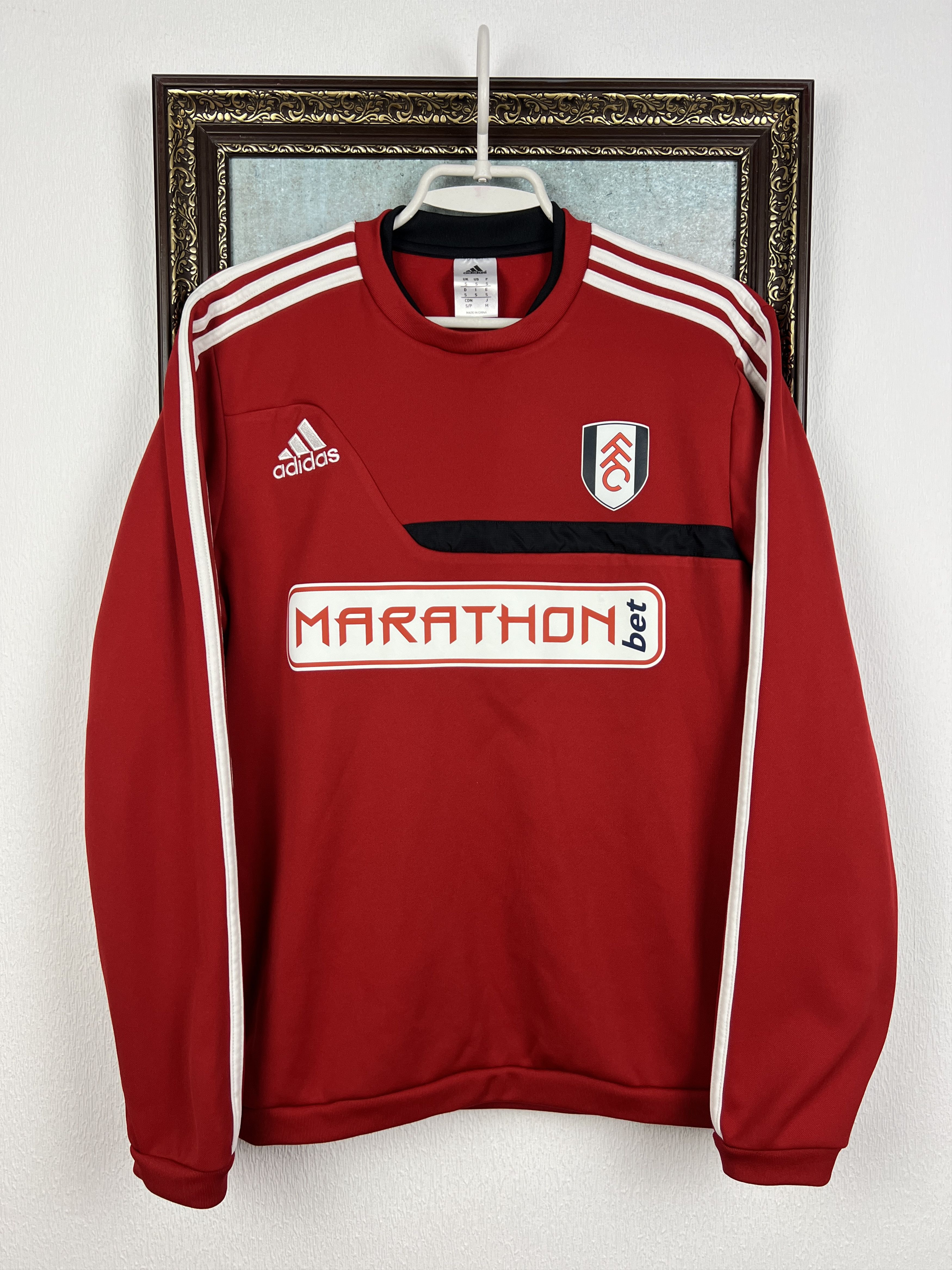 Adidas Fulham Football Train Sweatshirt Soccer Track Top Crewneck Size US S / EU 44-46 / 1 - 1 Thumbnail