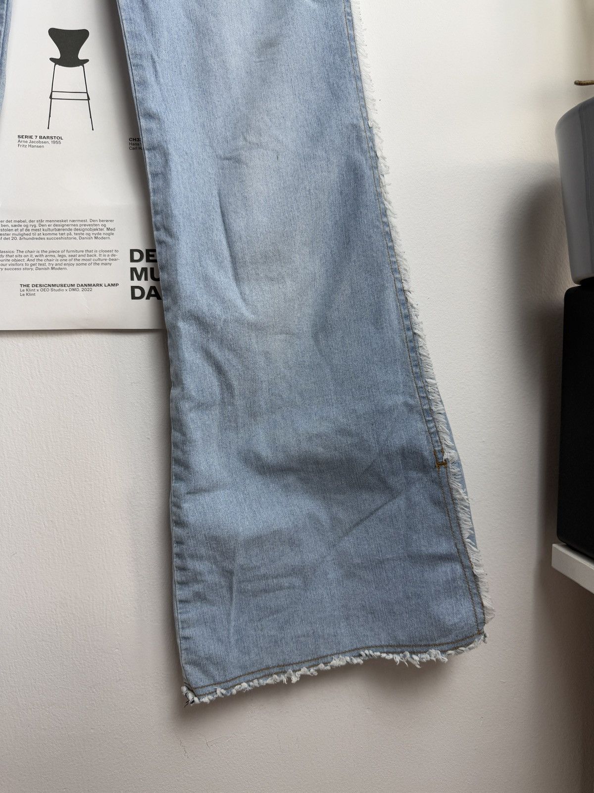 Vintage Vintage 90s bell bottom wide leg denim jeans pants hippie y2k Size 30" / US 8 / IT 44 - 5 Thumbnail