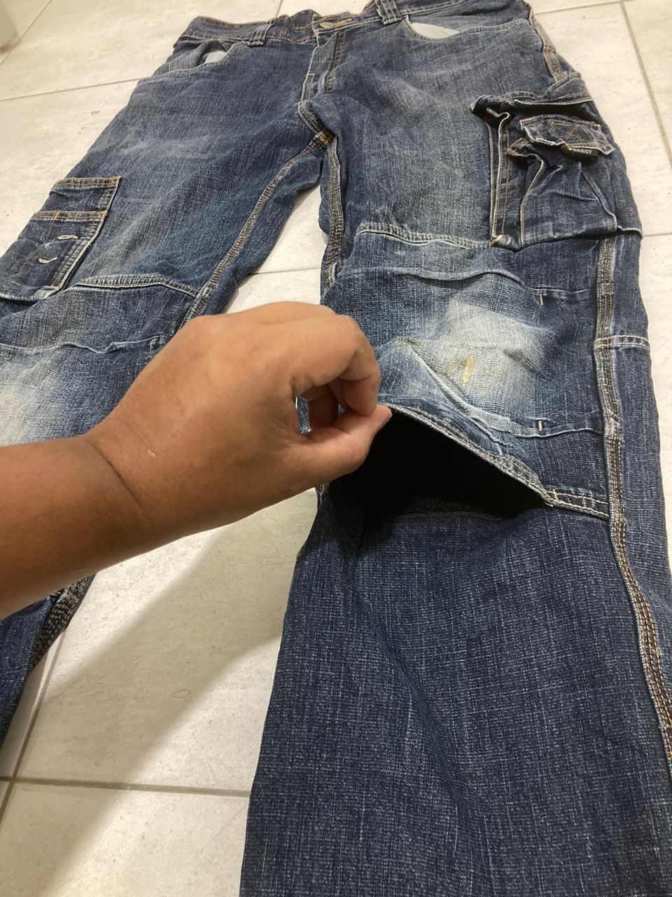 Hysteric Glamour Vintage Japanese Brand Dassy Cargo Jeans Size US 33 - 8 Thumbnail