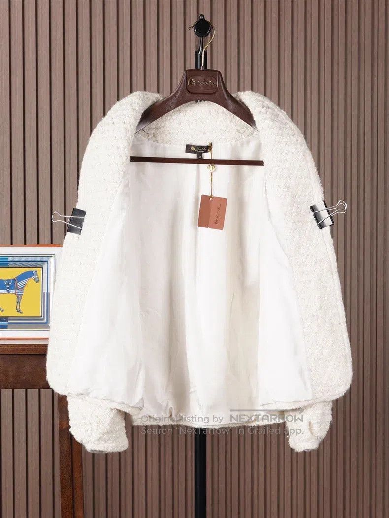 Loro Piana Loro Piana 2025SS Cashmere Blended Tweed Jacket Cardigan, Size XS / US 0-2 / IT 36-38 - 6 Thumbnail