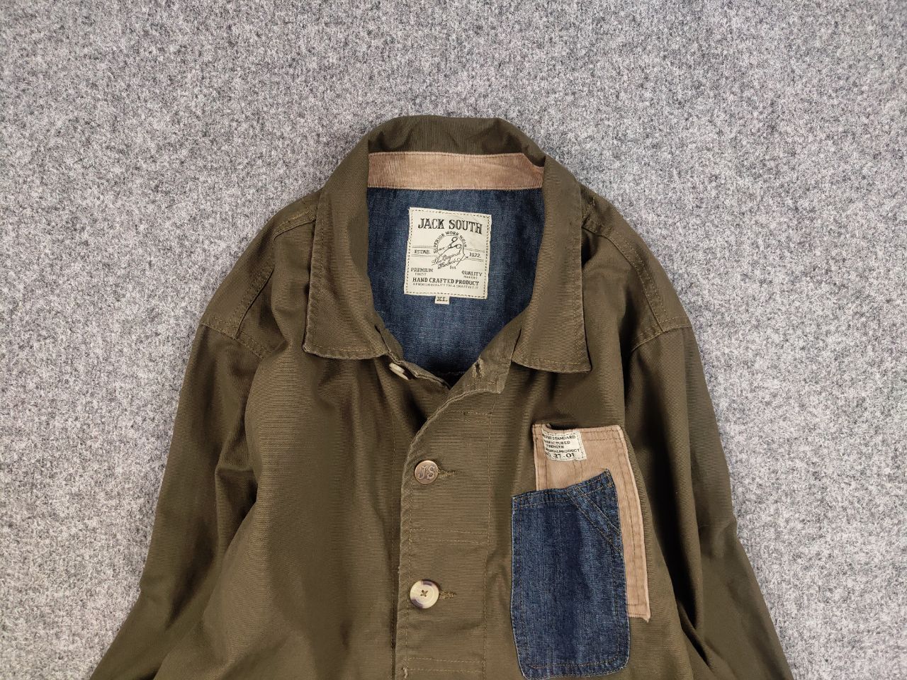 Japanese Brand Vintage Japanese Hand Crafted Work Canvas pocket Jacket Size US XL / EU 56 / 4 - 3 Thumbnail