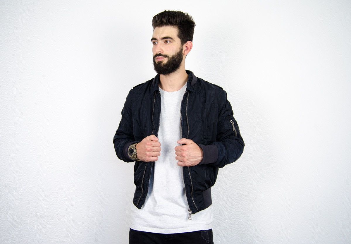 Neil Barrett Neil Barrett Nylon MA-1 Military Bomber Jacket Size US M / EU 48-50 / 2 - 4 Thumbnail