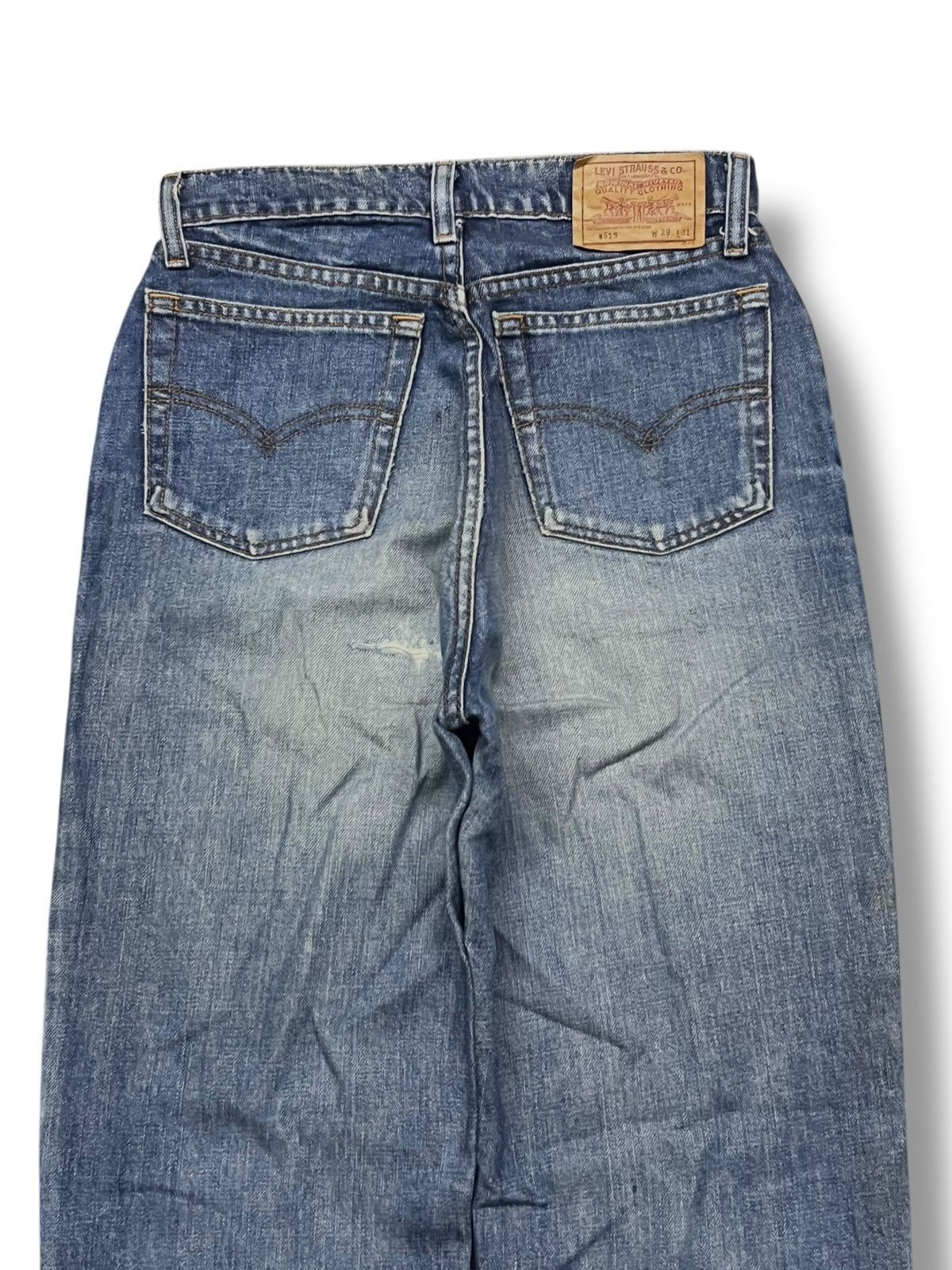 Levi's Vintage 90s Levi’s W519 Japan - Faded Rusty Wash Jeans Size 26" / US 2 / IT 38 - 5 Thumbnail