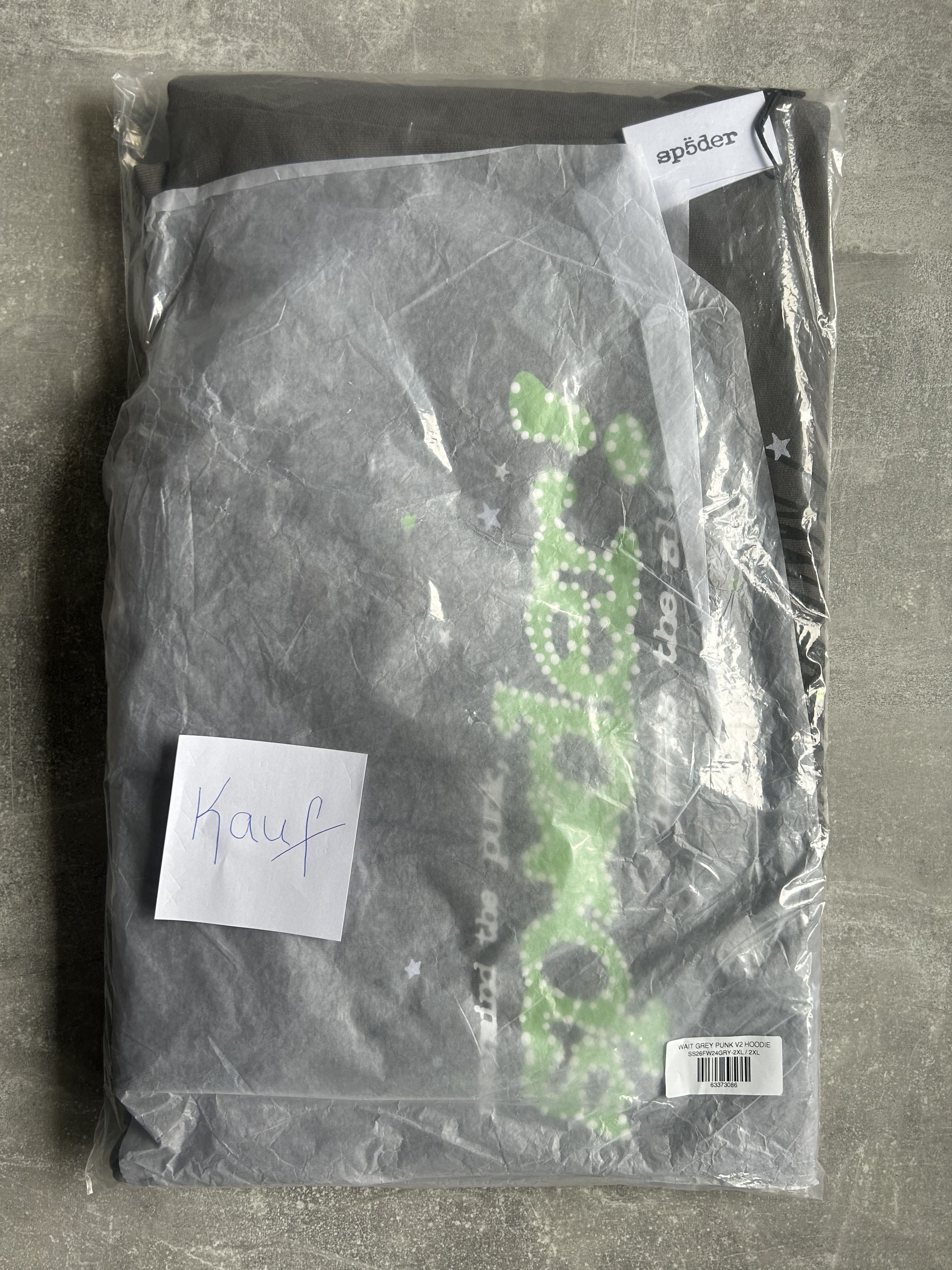 Sp5der Sp5der Hoodie V2 Slate Grey Size US XXL / EU 58 / 5 - 10 Thumbnail