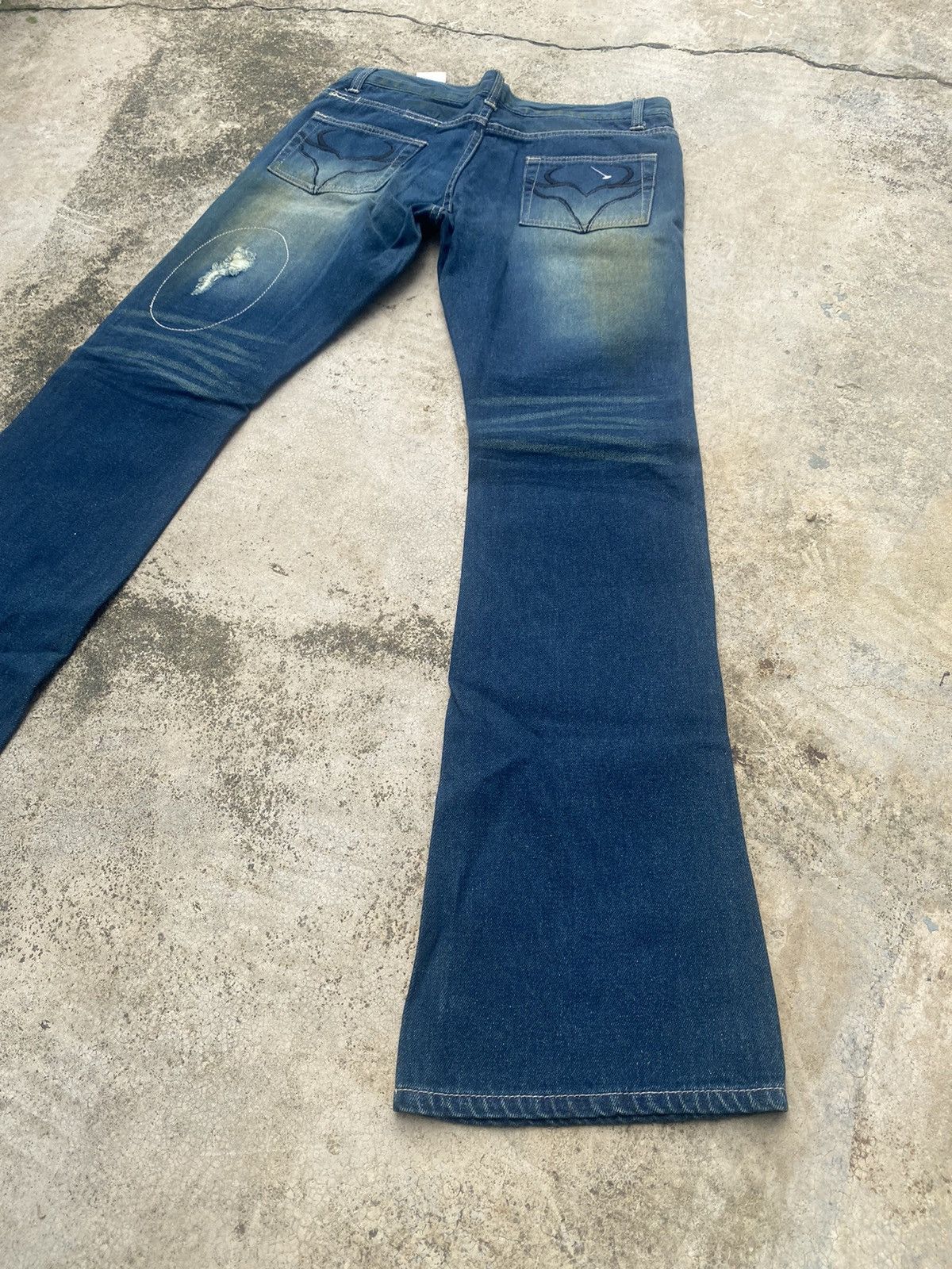 If Six Was Nine × Japanese Brand Flare Jeans Dal Fellow Distressed Patch work Size US 31 - 15 Thumbnail