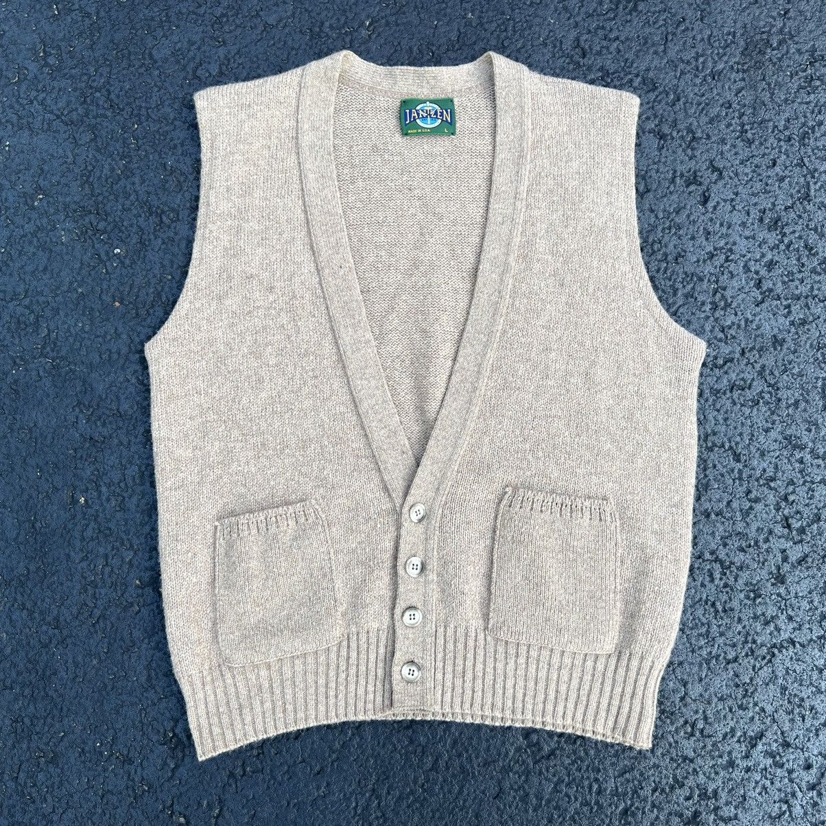 Vintage Vintage 1990’s Jantzen USA Made Sleeve Knit Cardigan Sweater ...