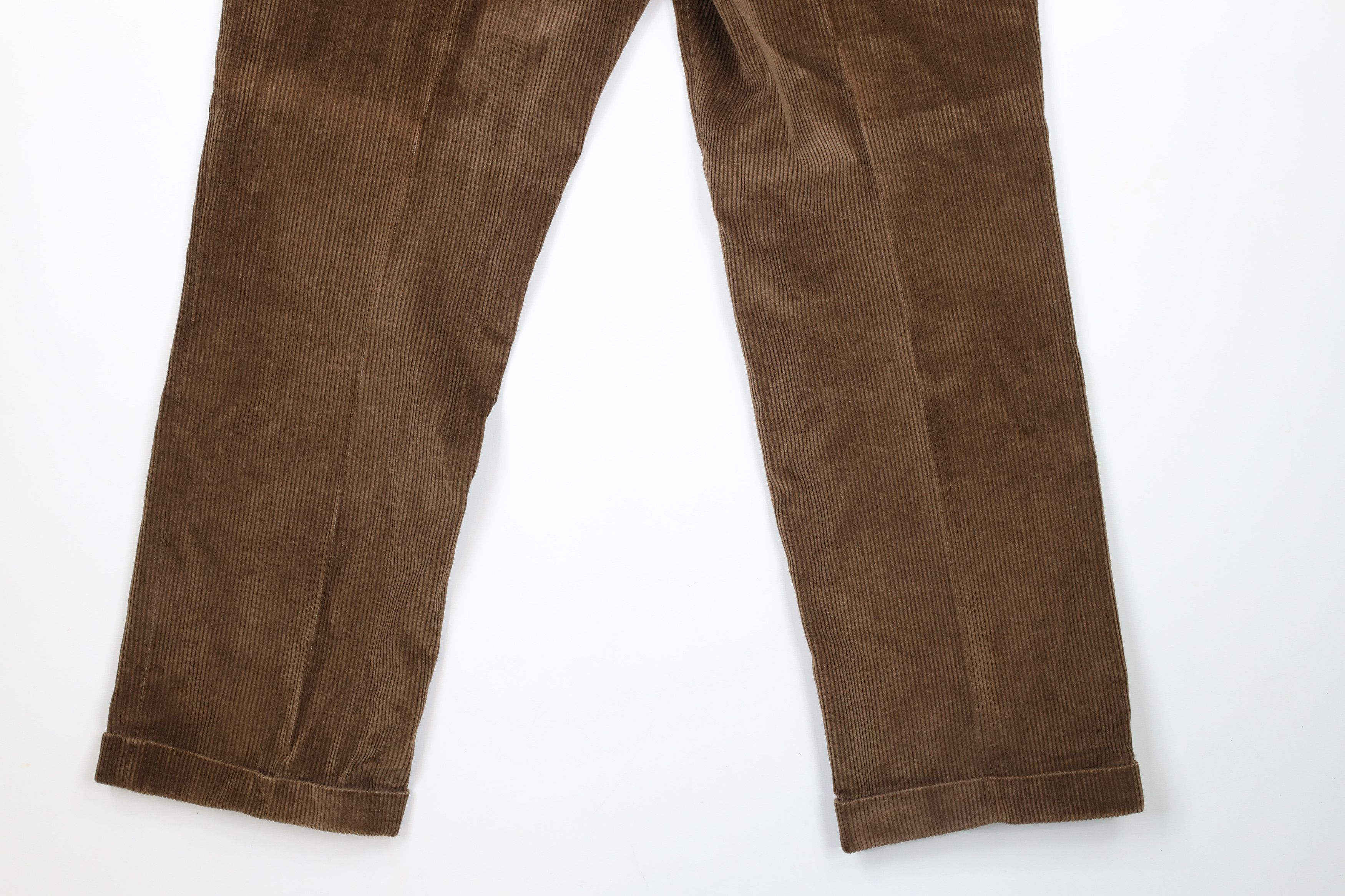 Lands' End × Vintage Vintage 90s Lands End Cuffed Wide Leg Corduroy Pants USA Size US 36 / EU 52 - 12 Thumbnail