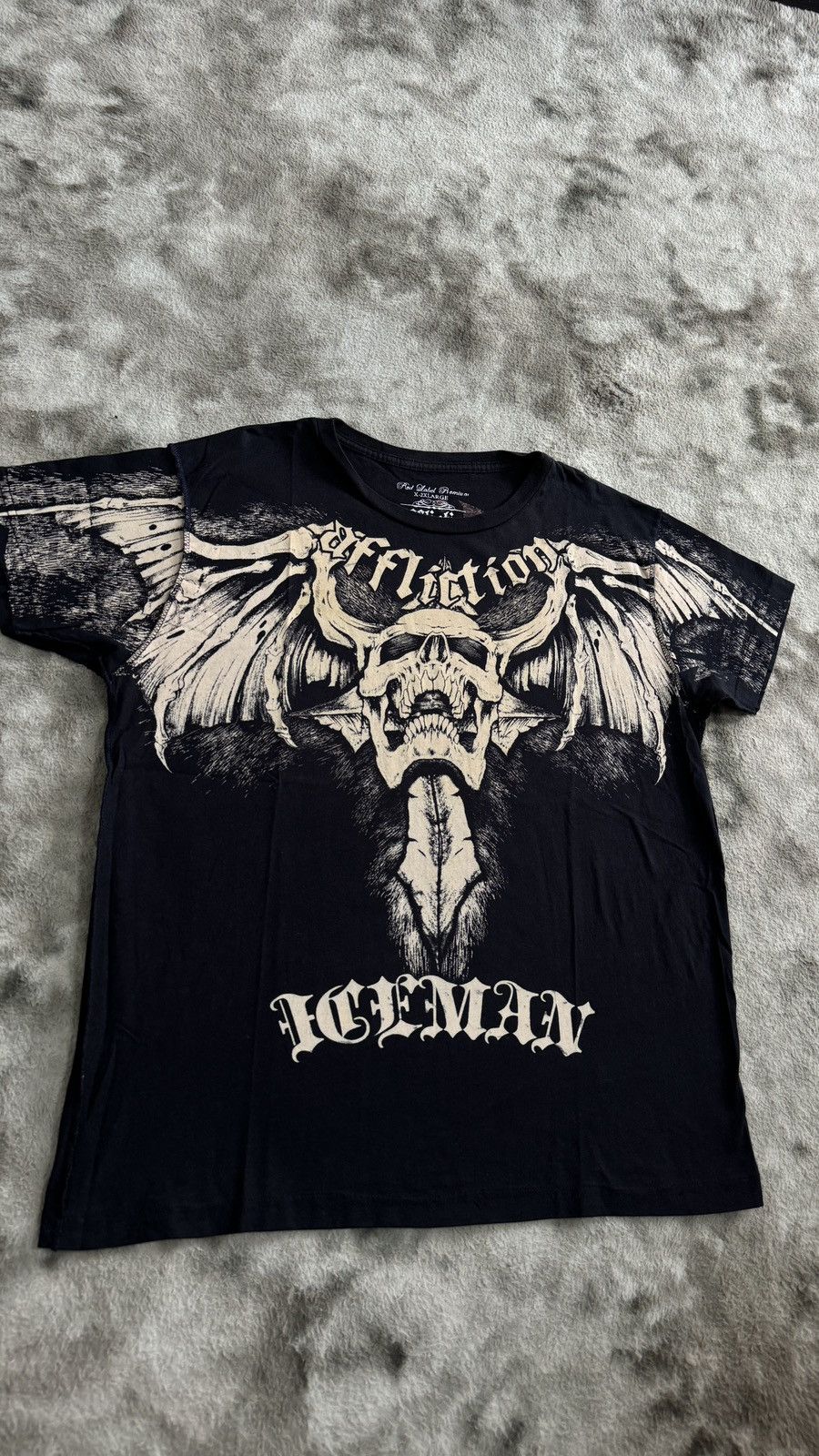 Affliction × Megadeth × Vintage Vintage and Rare Affliction Iceman Megadeth Series Tshirt Size US M / EU 48-50 / 2 - 3 Thumbnail