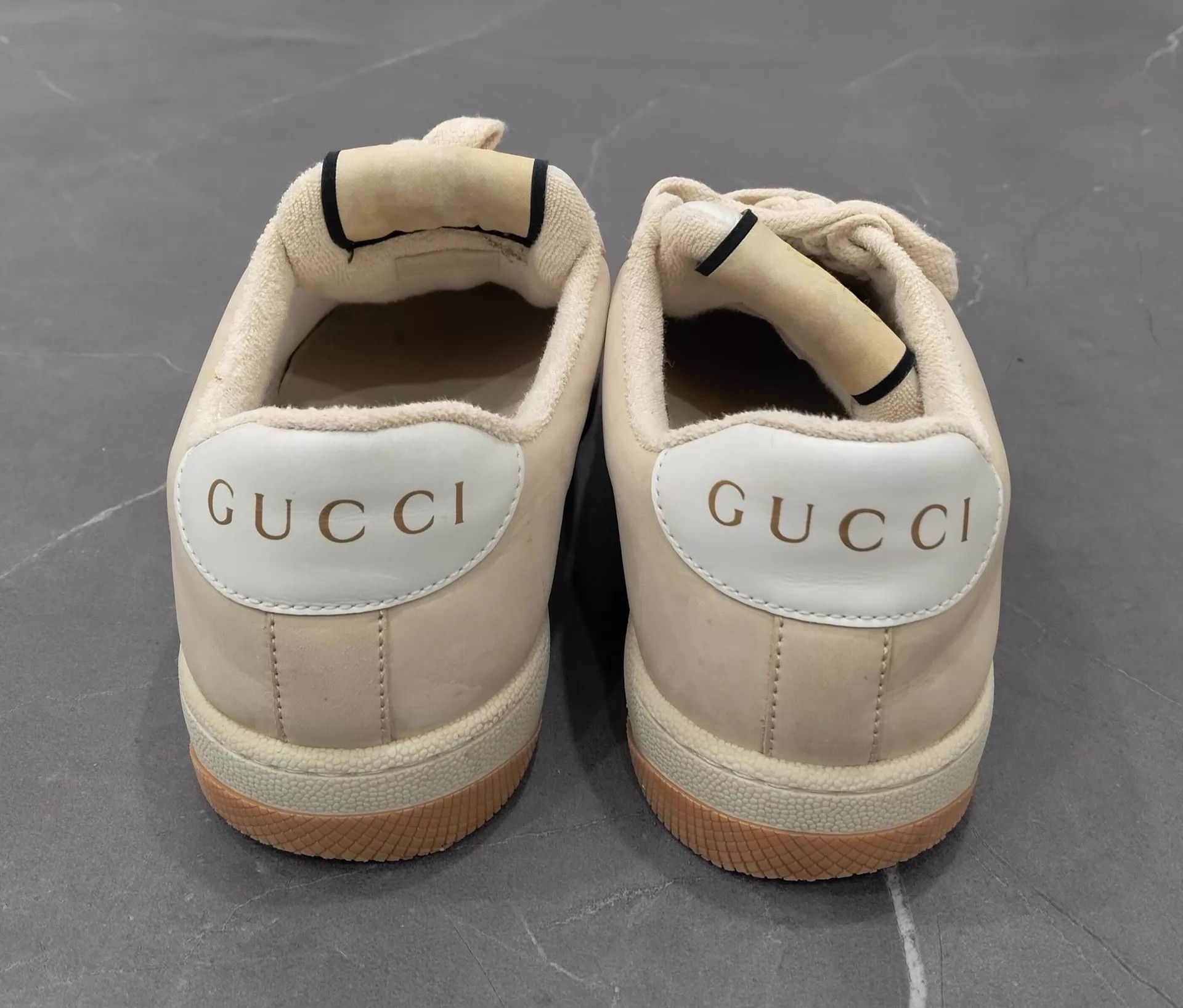Gucci GUCCI Beige Distressed Sneakers 37 Size US 7 / IT 37 - 5 Thumbnail