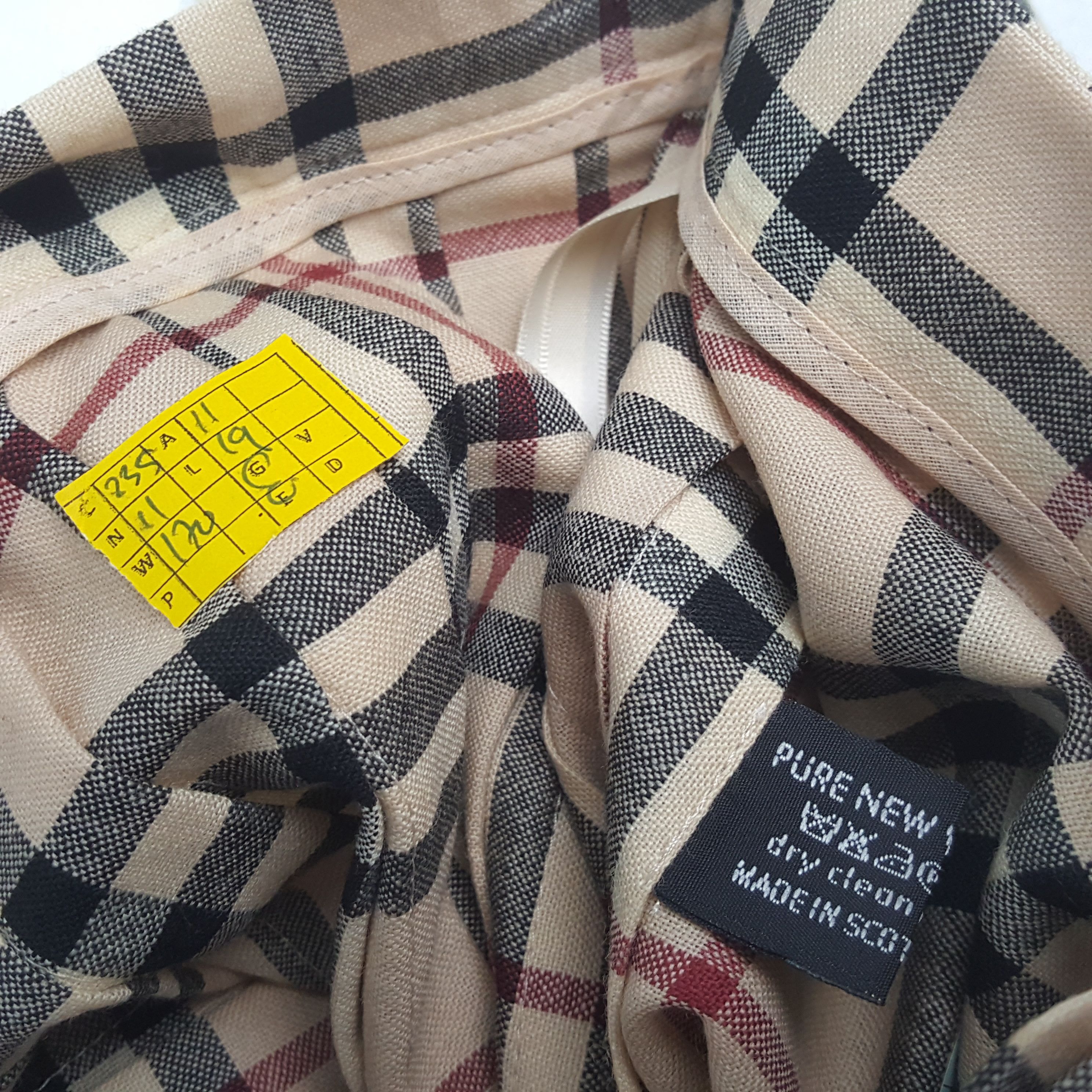 Burberry × Vintage Vintage BURBERRY LONDON Nova Check Design Skirt Size 22" - 7 Thumbnail