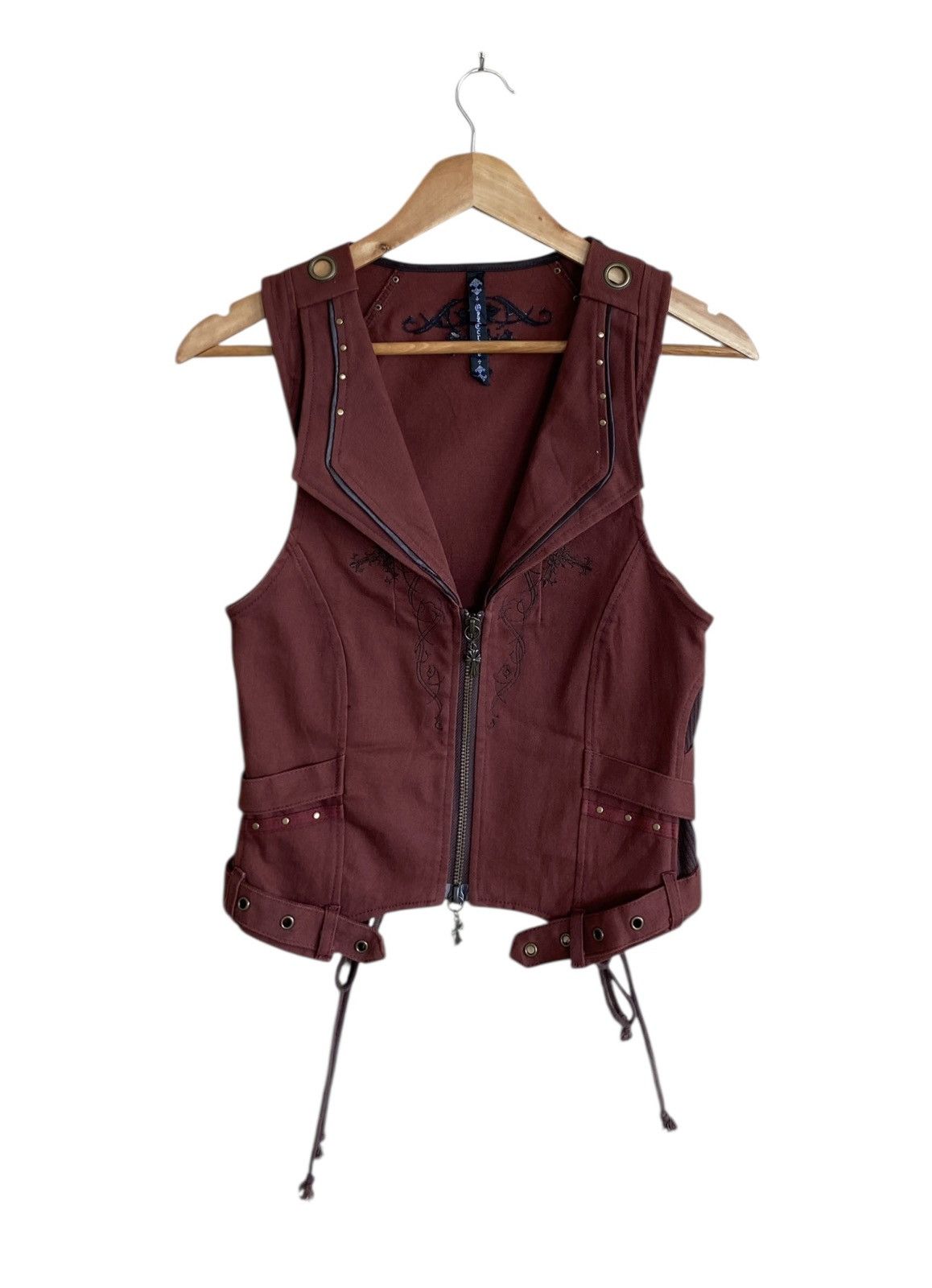 Le Grande Bleu (L.G.B.) Very Rare Vintage Japanese Brand Ozzo Croce Vests 1990s Size US S / EU 44-46 / 1 - 1 Thumbnail