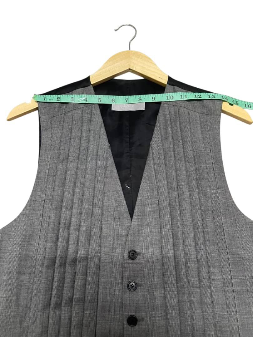 Dior Dior Homme x Hide Slimane Pleated Vest Size 46R - 15 Thumbnail