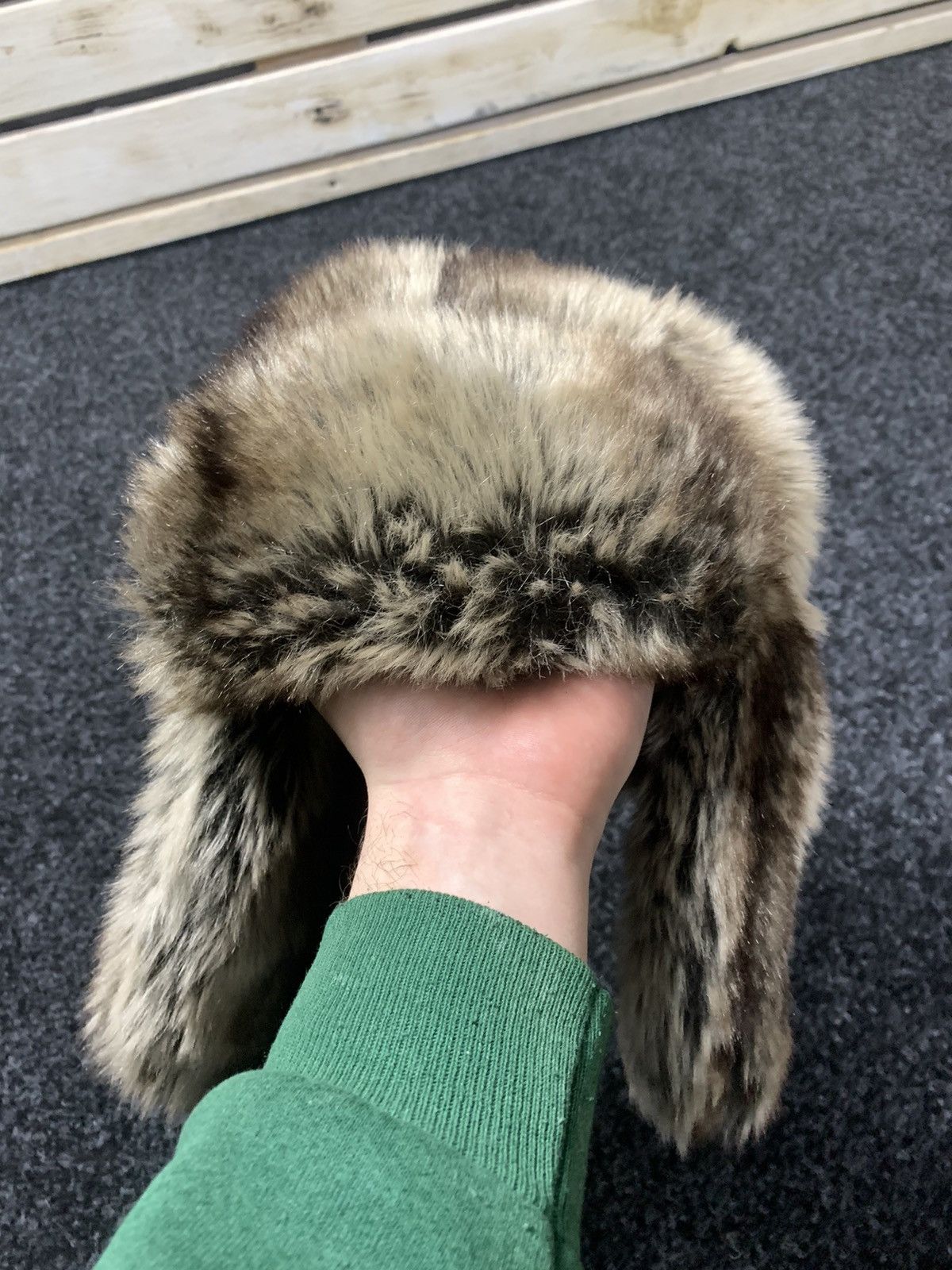 Japanese Brand × Vintage Y2K vintage Fuzzy ushanka trapper /checker hat tyler playboi Size ONE SIZE - 1 Thumbnail