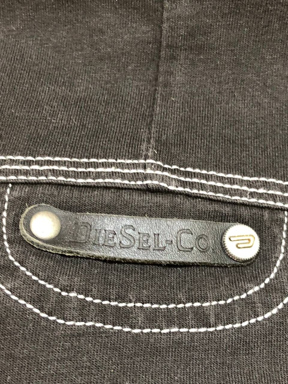 Diesel Vintage 90s Diesel Y2K Black Polo Streetwear Size US XL / EU 56 / 4 - 6 Thumbnail