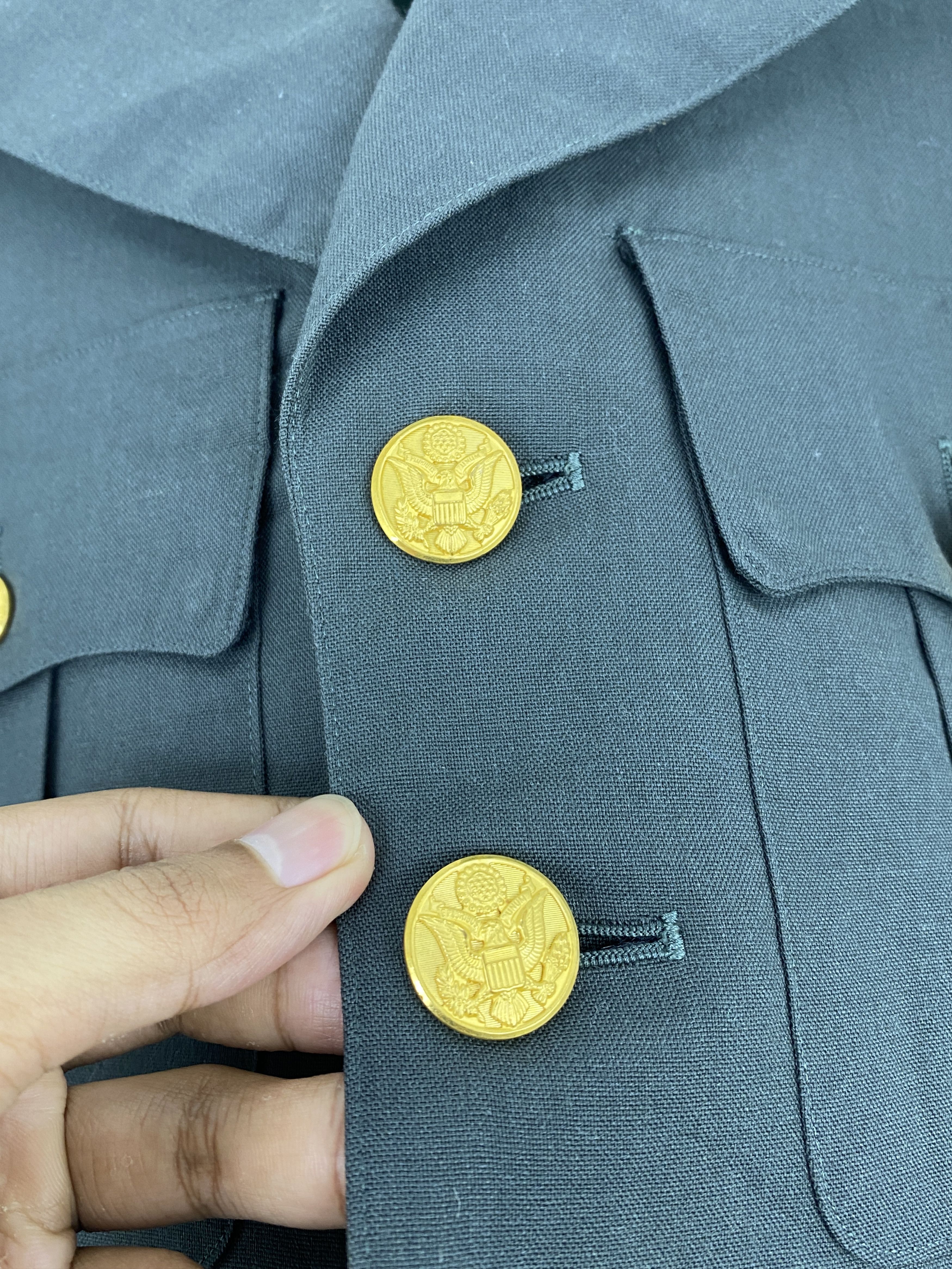 Vintage Vintage 80s US Army Military Uniform Jacket J1738 Size US S / EU 44-46 / 1 - 9 Thumbnail