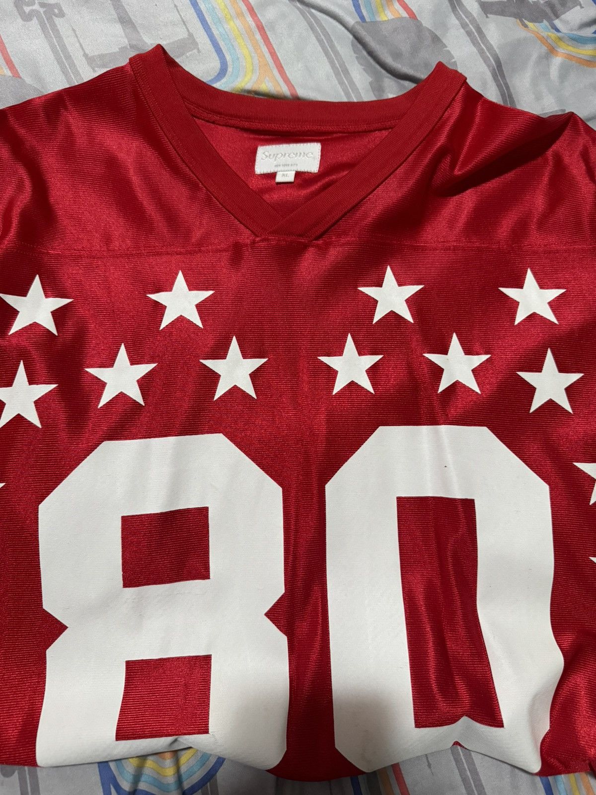 image of Supreme Football Jersey Red Size Xl, Men's