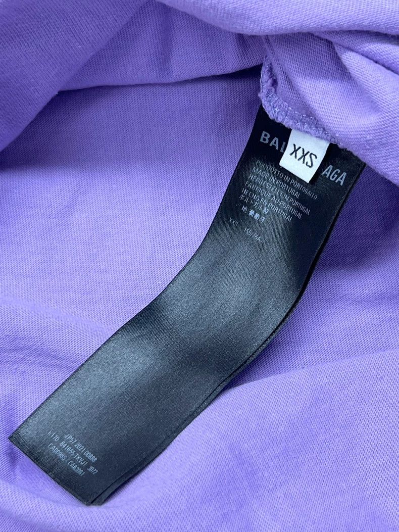 Balenciaga Balenciaga Coke Logo Embroidered Short Sleeve, Purple XXS Size US XXS / EU 40 - 4 Thumbnail