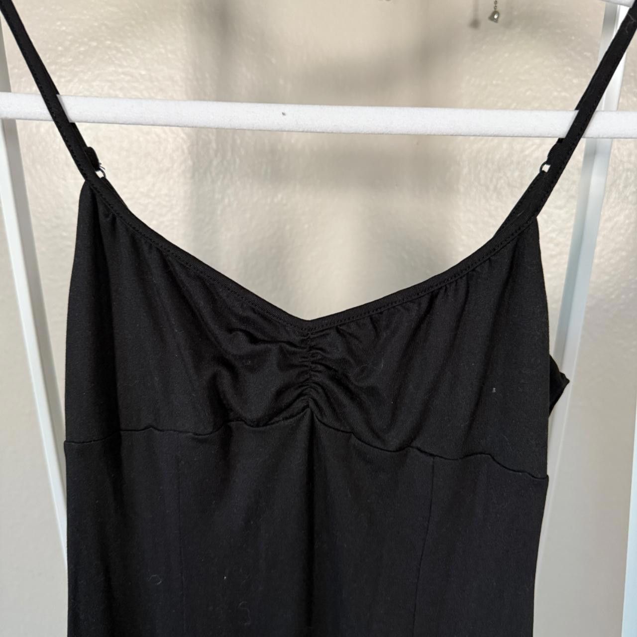 Urban Outfitters black midi slip dress with bow🖤 Size S / US 4 / IT 40 - 3 Thumbnail